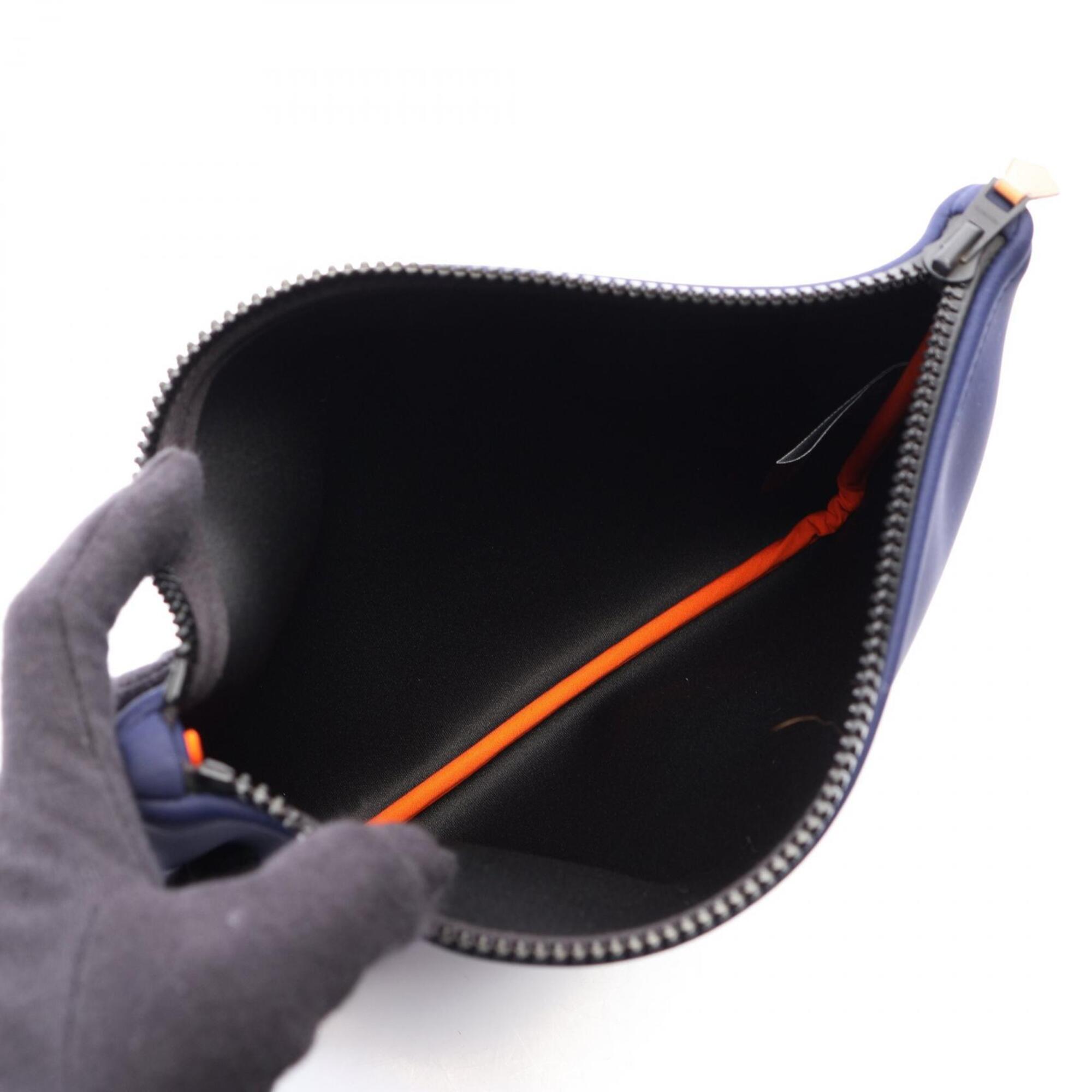 Hermes Navy Neoprene Handbag Pouch (Pre-Owned)