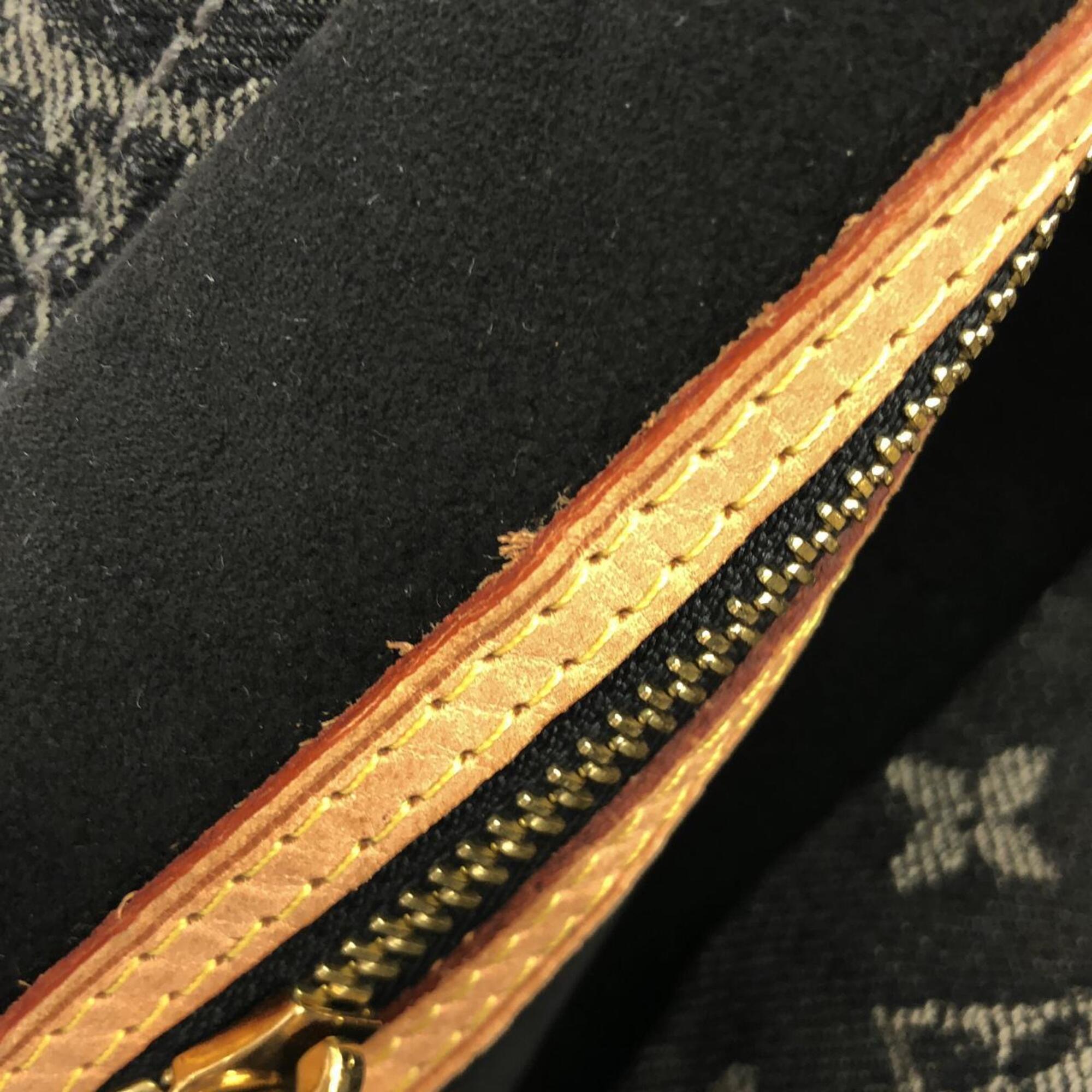 Louis Vuitton Black Monogram Denim Shoulder Bag (Pre-Owned)