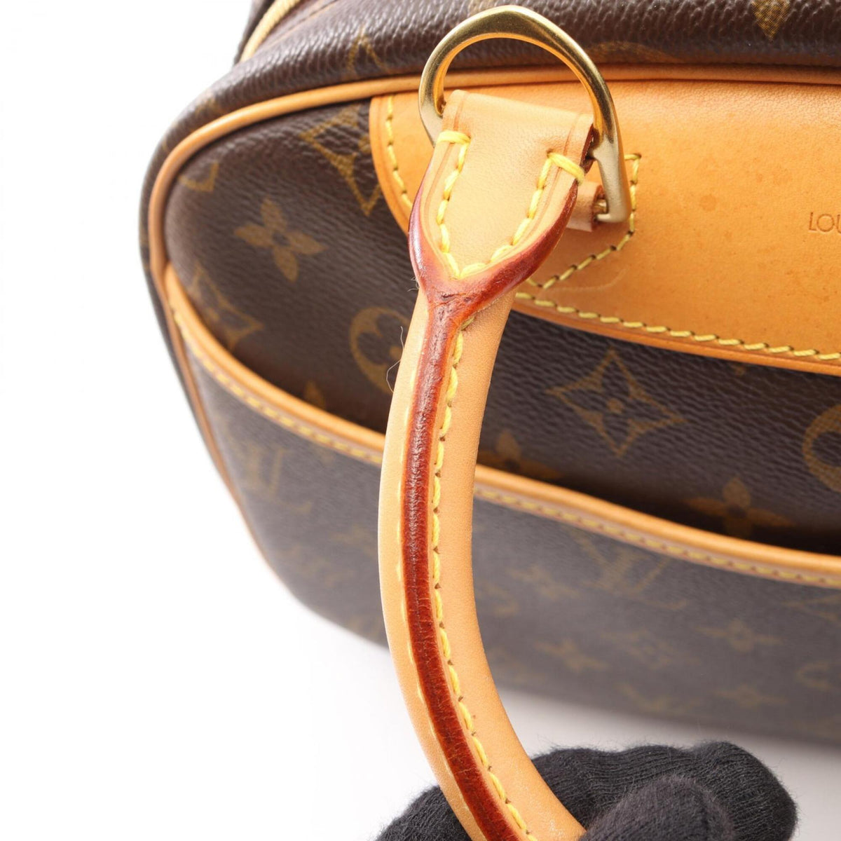 Louis Vuitton Brown Coated Canvas Leather Handbag (Pre-Owned)