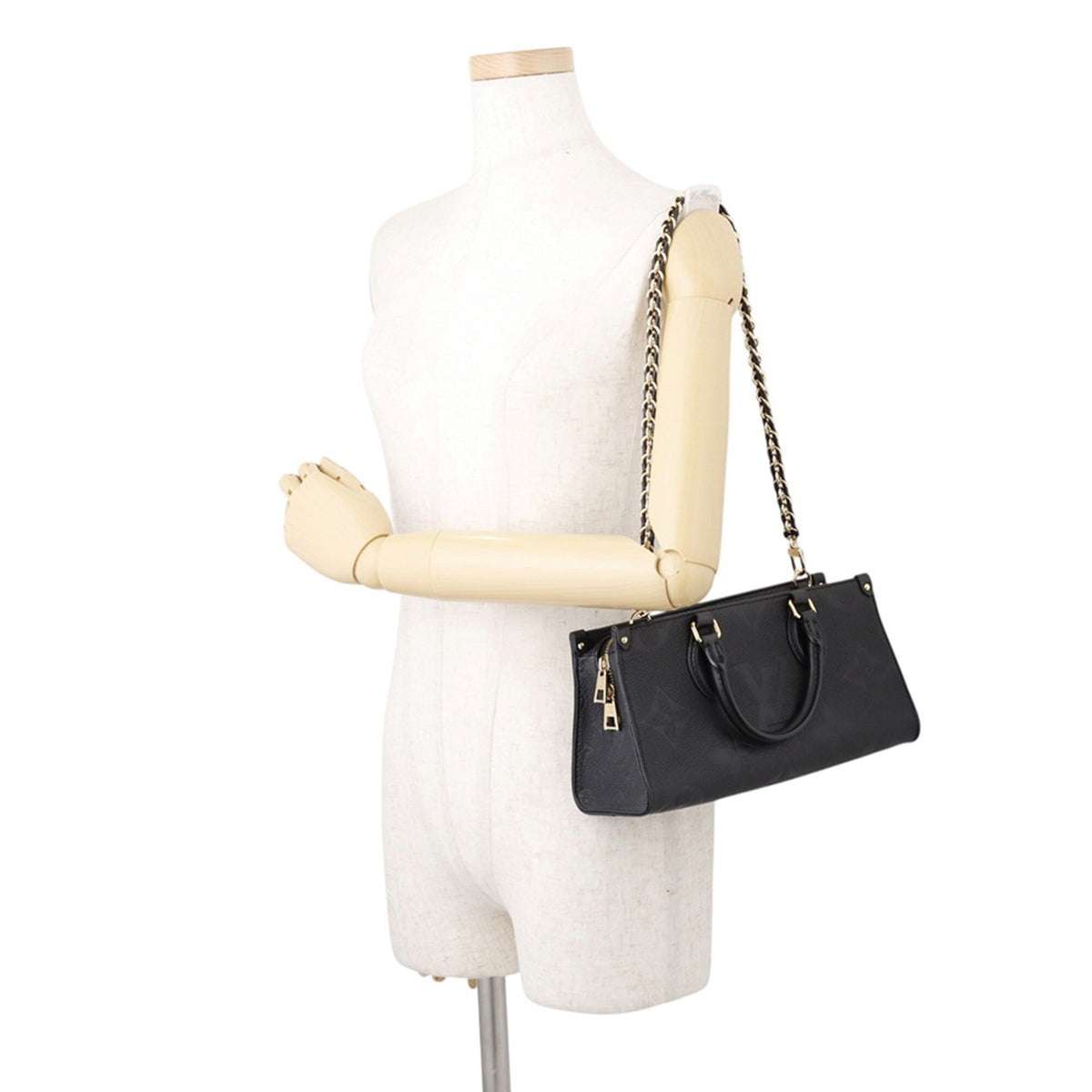 Louis Vuitton Black Monogram Noir Monogram Empreinte Handbag (Pre-Owned)