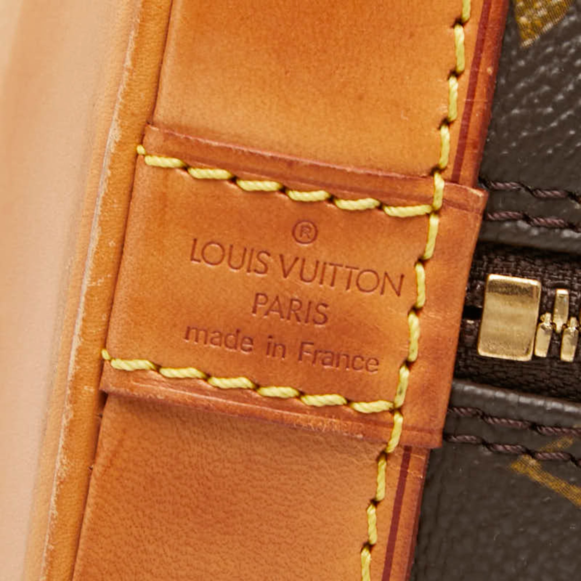 Louis Vuitton Brown Pvc Leather Handbag (Pre-Owned)