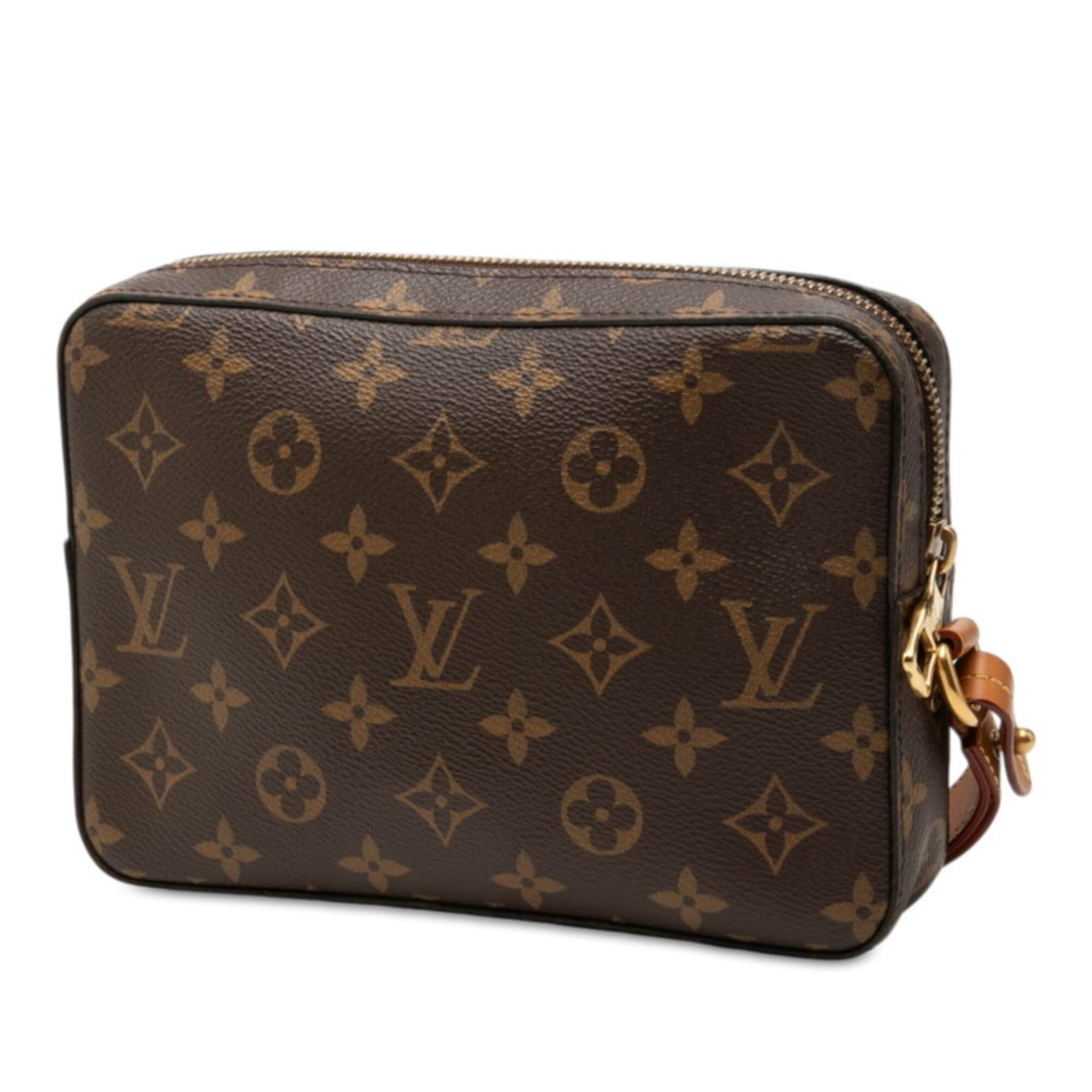 Louis Vuitton Brown Monogram Monogram Clutch Bag (Pre-Owned)