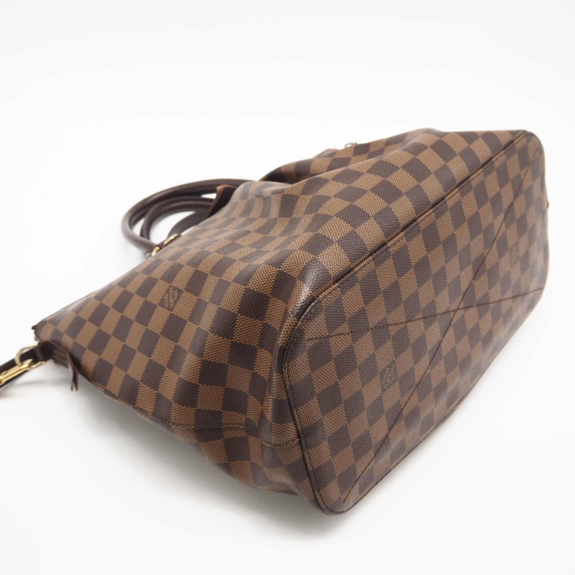 Louis Vuitton Brown Coated Canvas Leather Handbag (Pre-Owned)