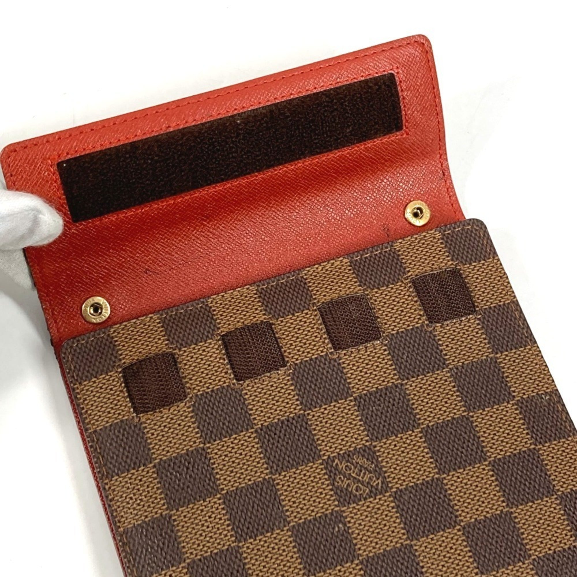 Louis Vuitton Brown Damier Canvas Ebene Damier Canvas Handbag Pouch (Pre-Owned)