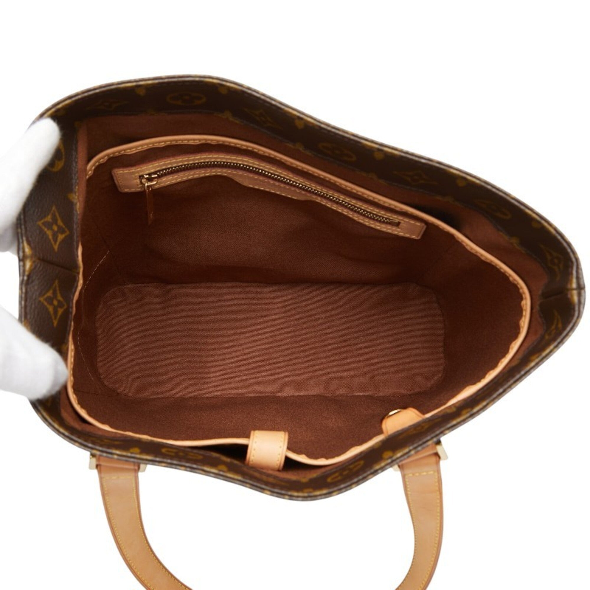 Louis Vuitton Brown Pvc Leather Tote Bag (Pre-Owned)