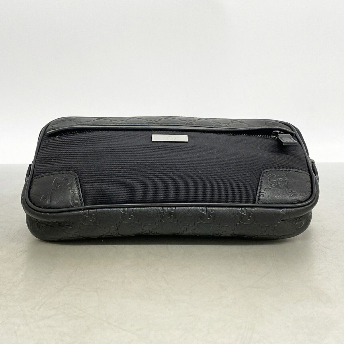 Gucci Black Leather Nylon Fanny Pack (Pre-Owned)