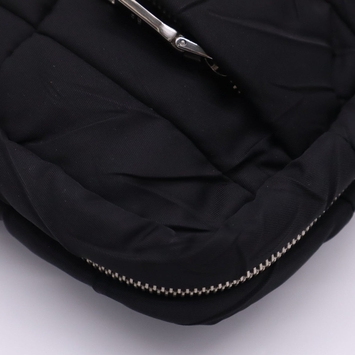 Prada Saffiano Black Nero Nylon Saffiano Clutch Bag Shoulder Bag (Pre-Owned)