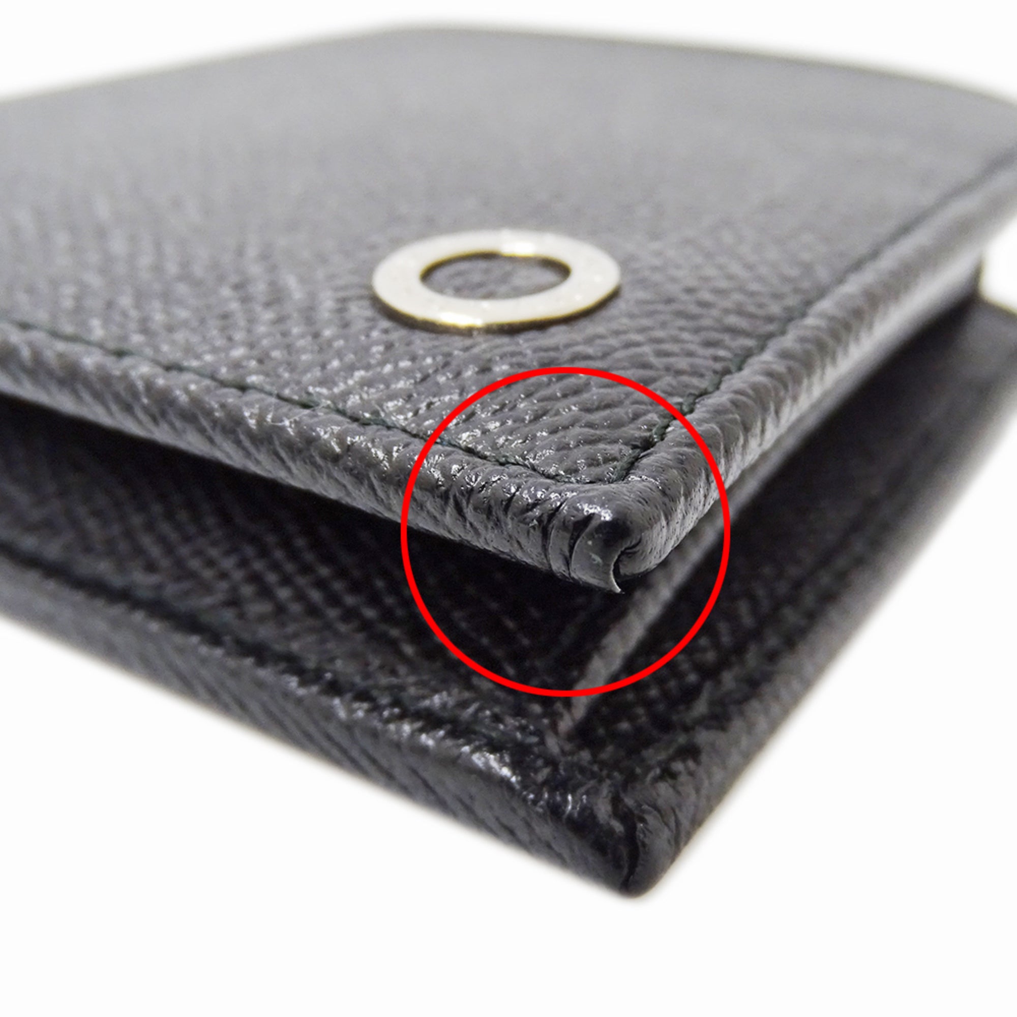 Bvlgari Black Leather Wallet (Bi-Fold) (Pre-Owned)