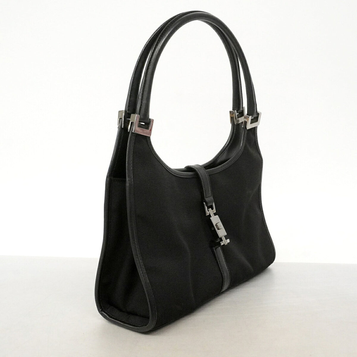 Gucci Black Canvas Handbag (Pre-Owned)