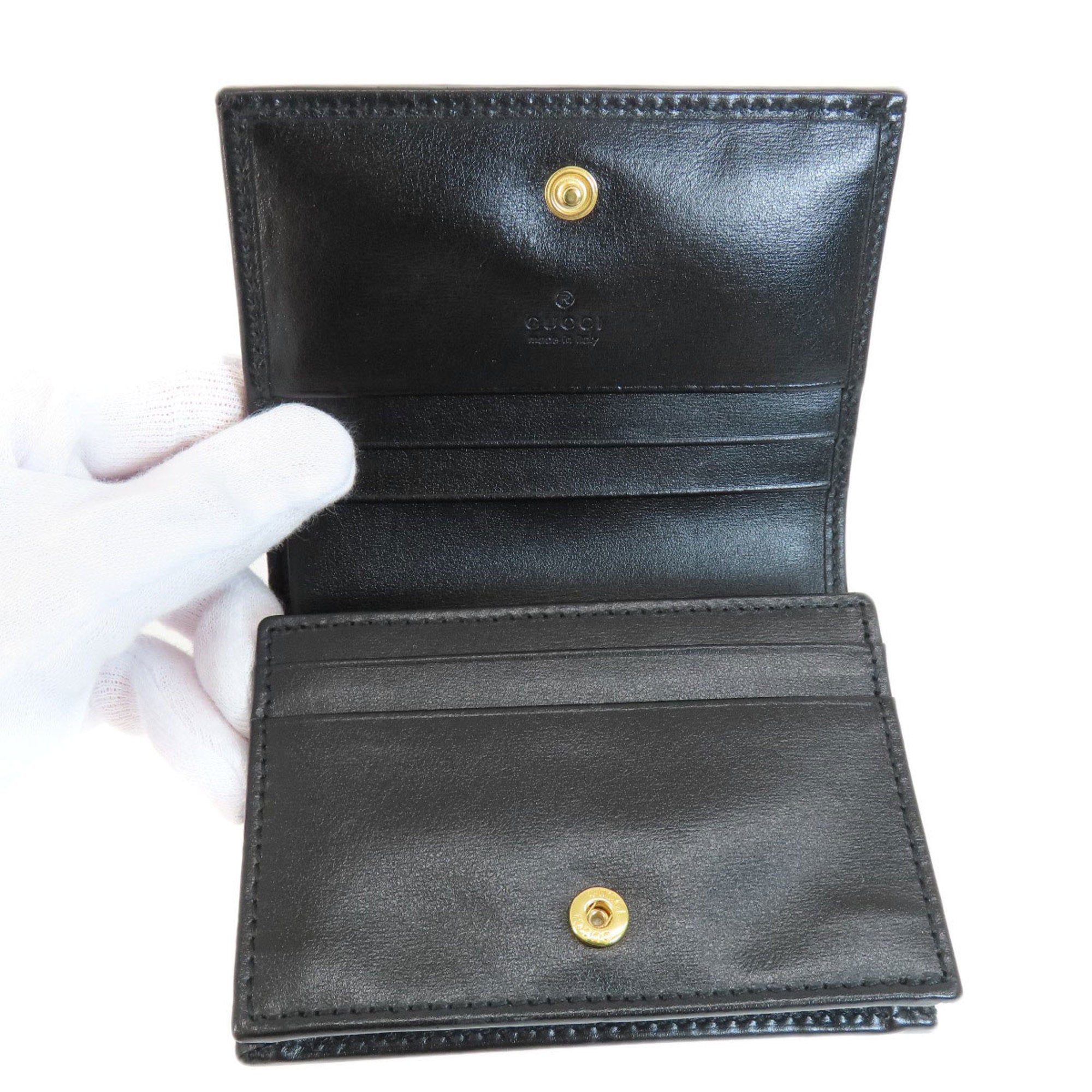 Gucci Black Leather Wallet (Bi-Fold) (Pre-Owned)
