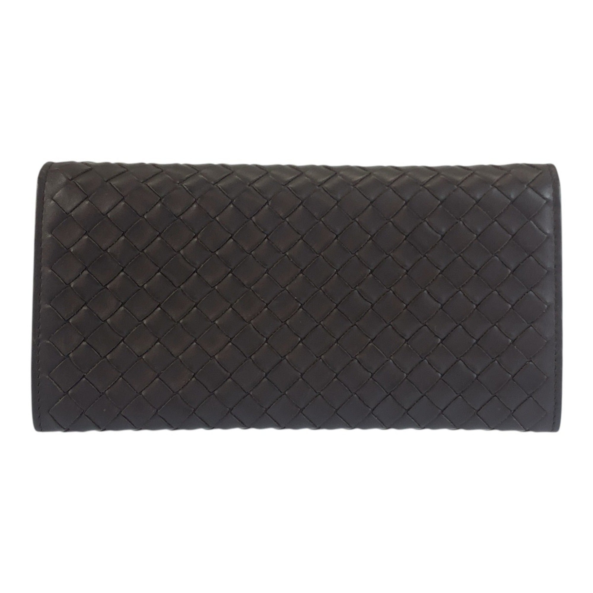 Bottega Veneta Brown Leather Long Wallet (Bi-Fold) (Pre-Owned)