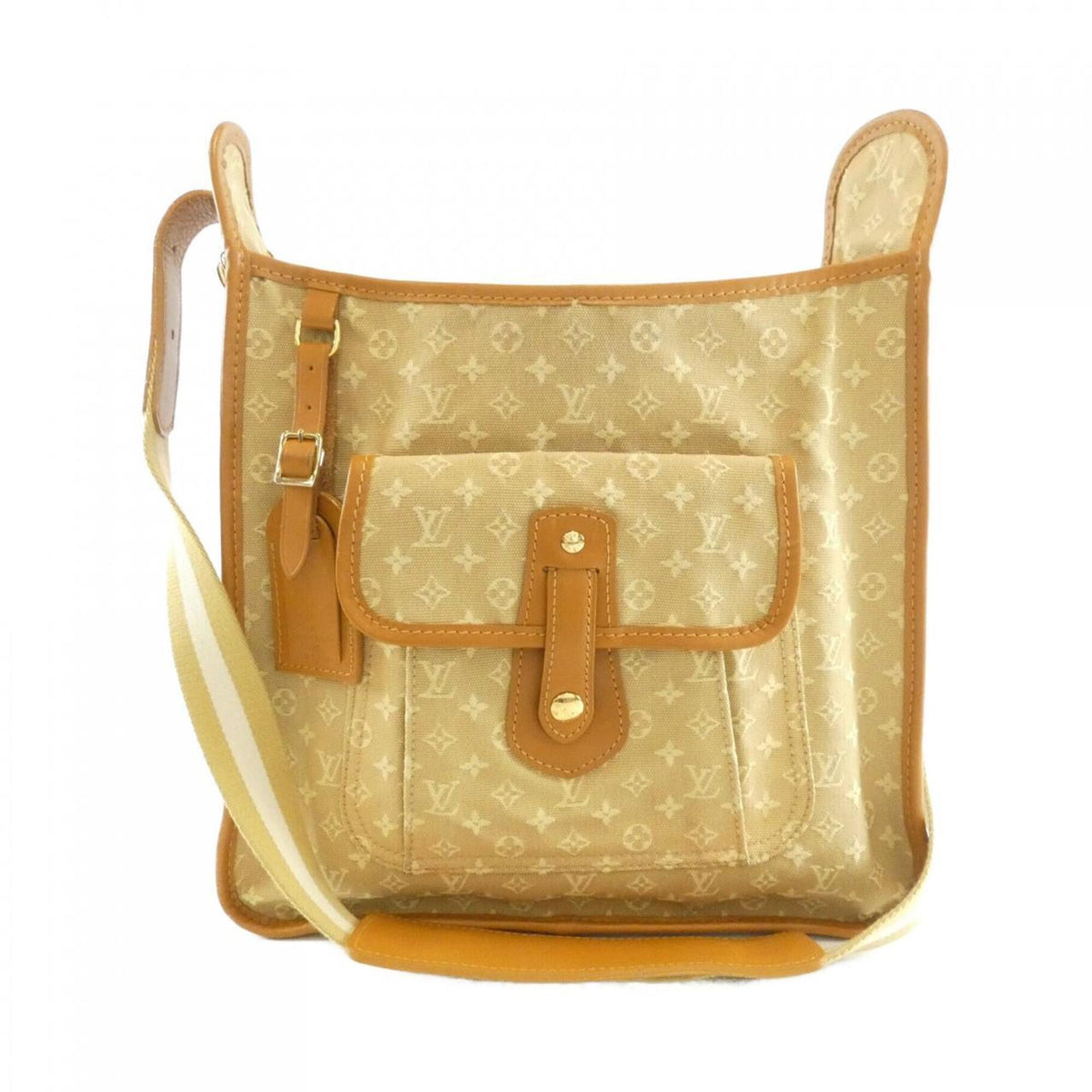 Louis Vuitton Beige Canvas Shoulder Bag (Pre-Owned)