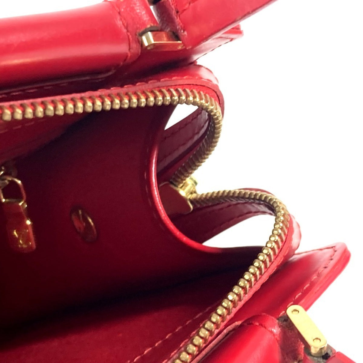 Louis Vuitton Red Color Epi Leather Handbag Tote Bag (Pre-Owned)