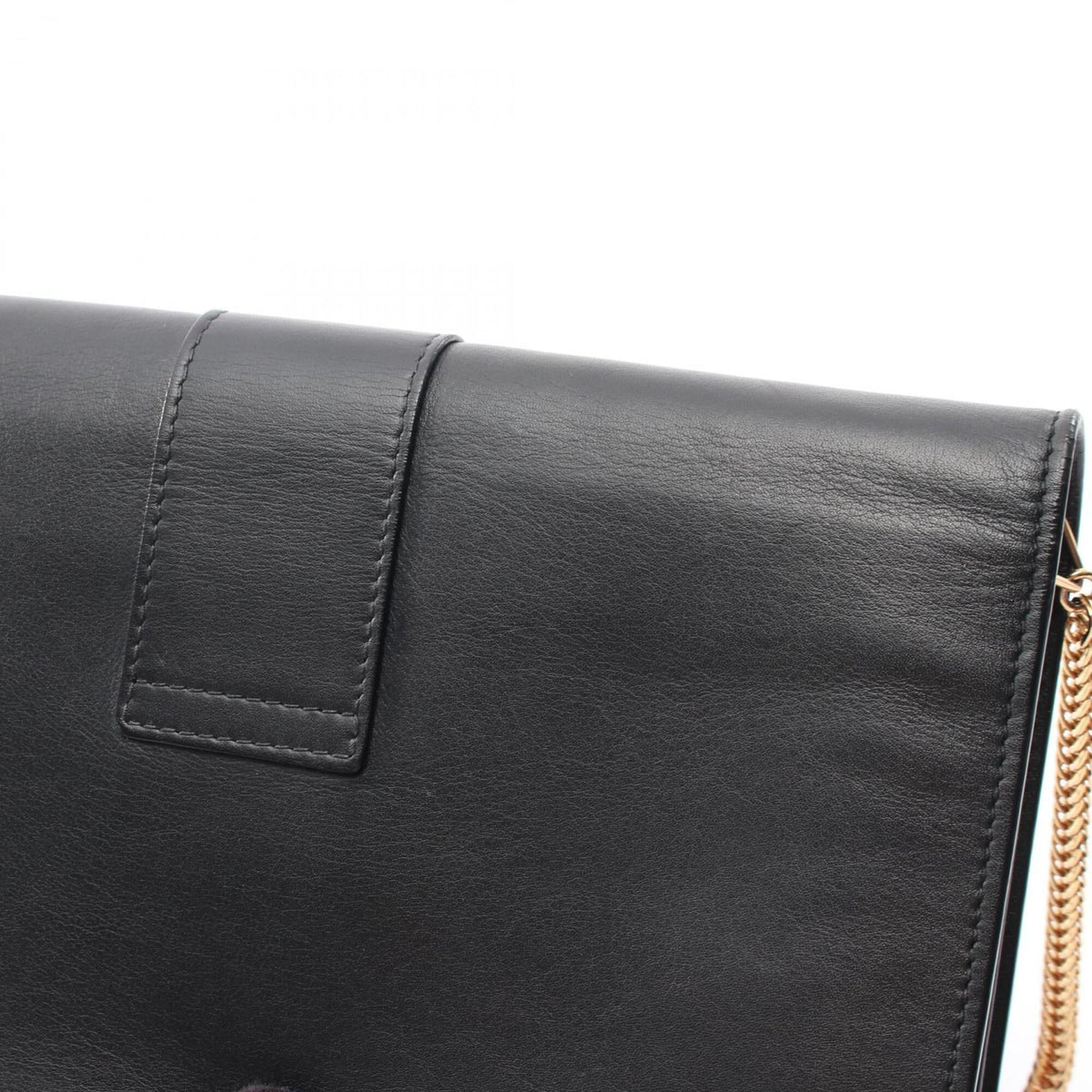 Yves Saint Laurent Black Leather Handbag Shoulder Bag (Pre-Owned)