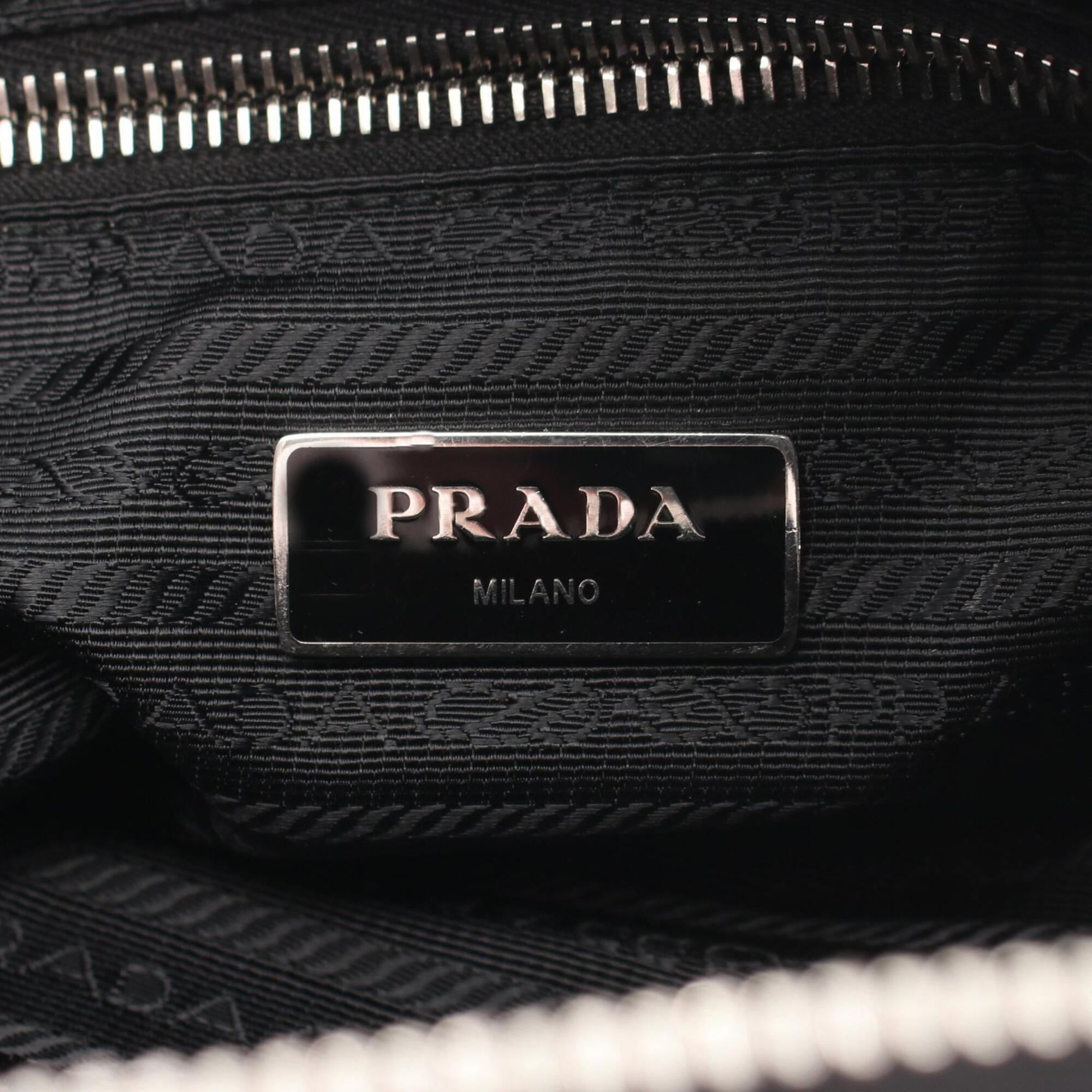 Prada Black Nylon Handbag Shoulder Bag (Pre-Owned)