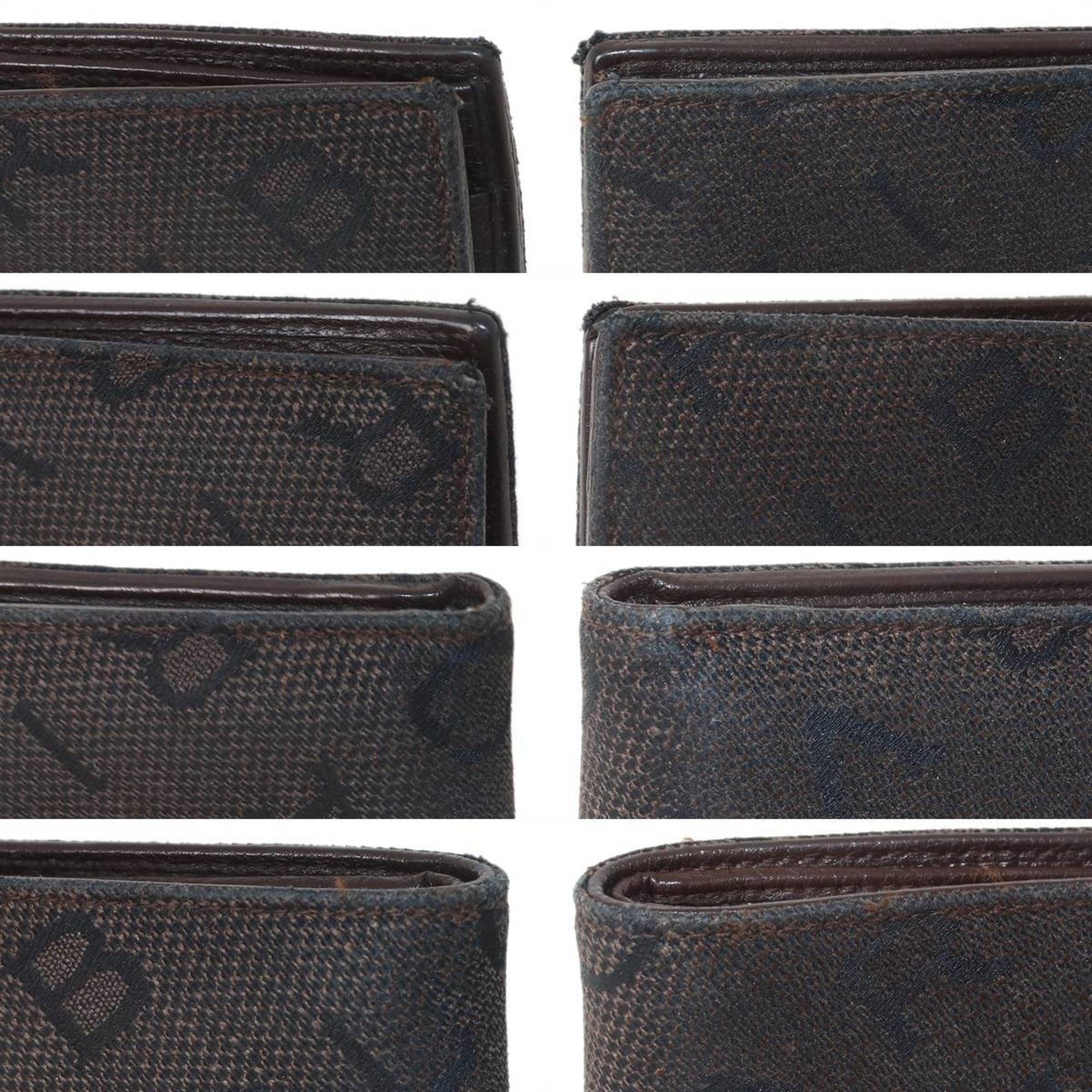 Bvlgari Logomania Brown Wallet (Bi-Fold) (Pre-Owned)