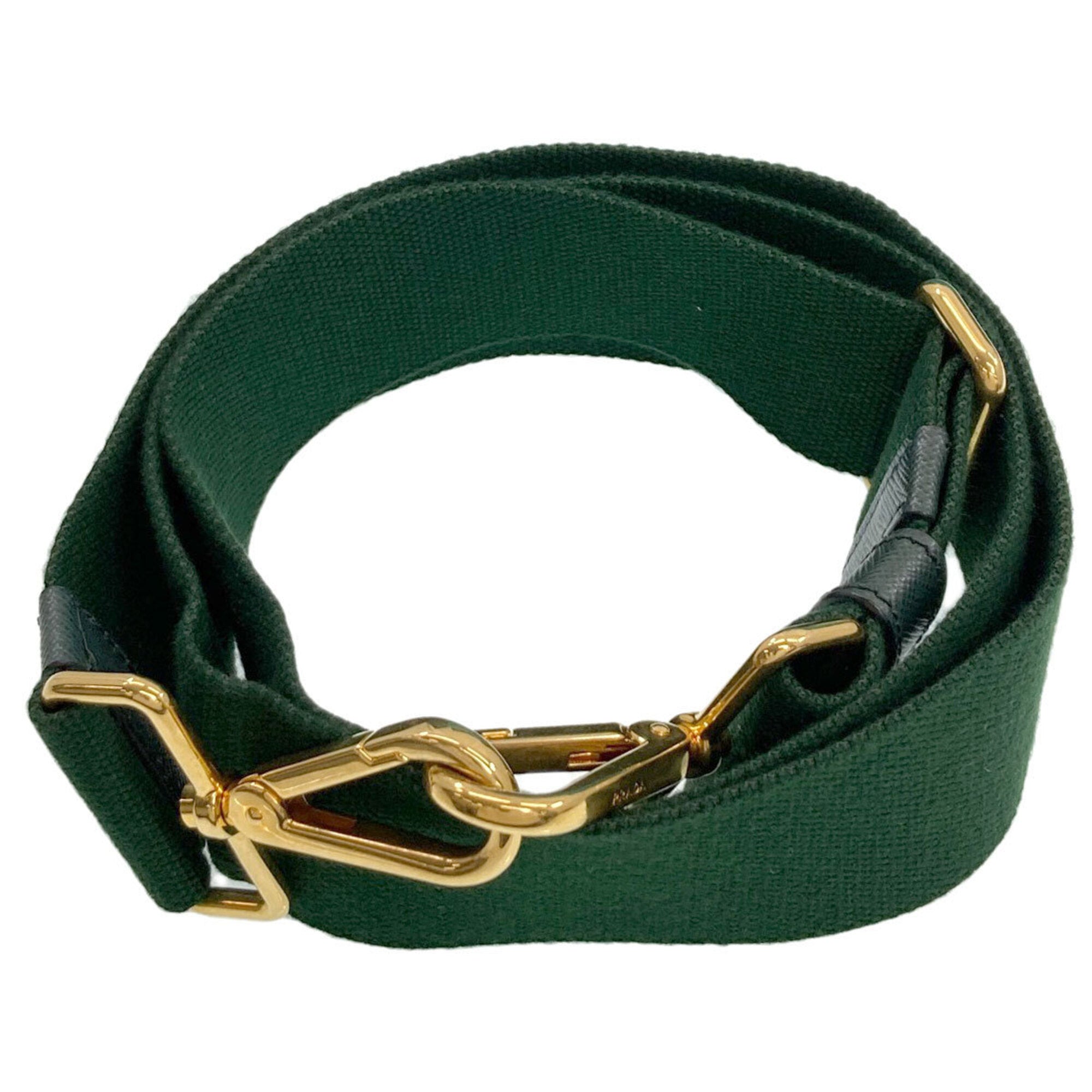 Prada Green Canvas Handbag (Pre-Owned)