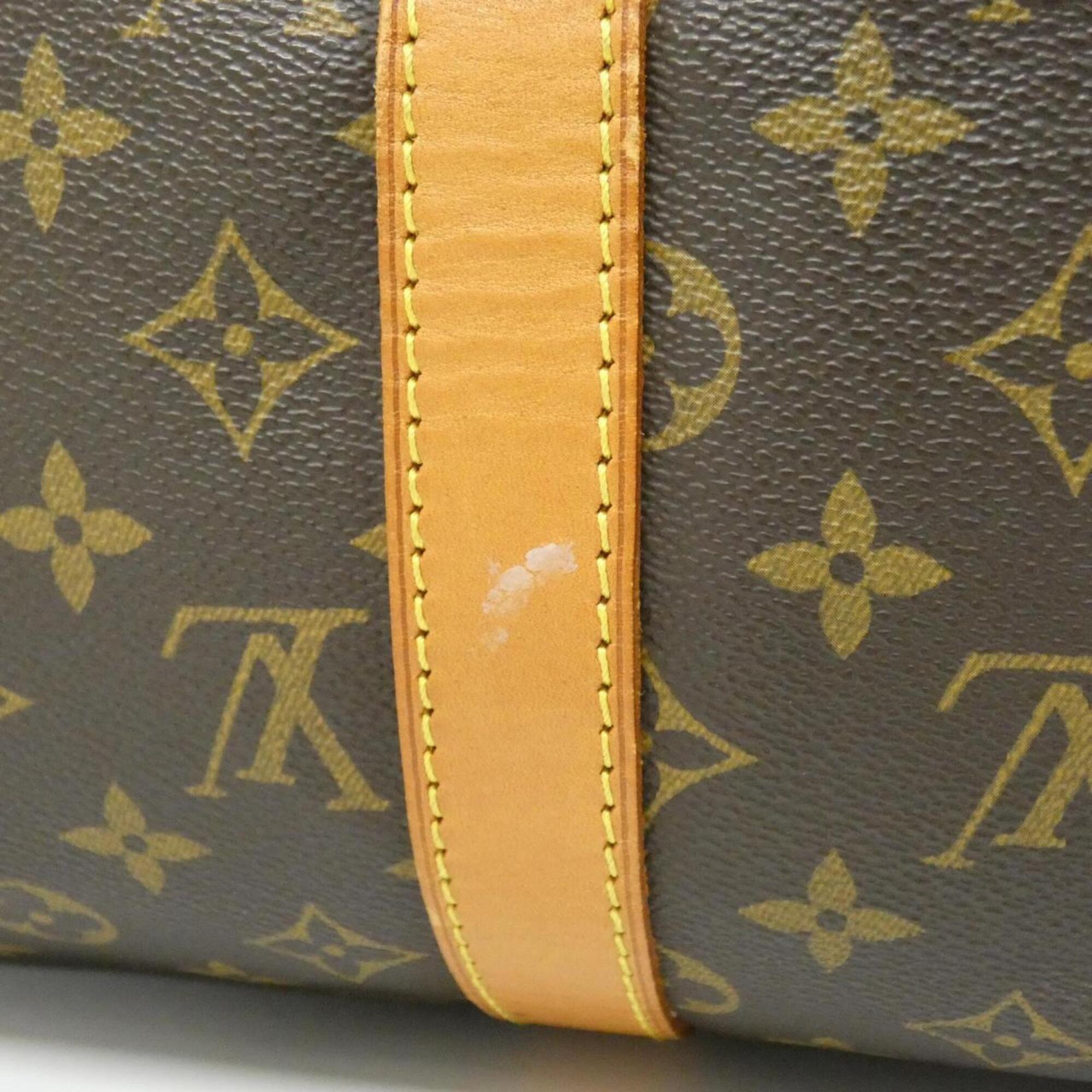 Louis Vuitton Monogram Marron Coated Canvas Boston Bag (Pre-Owned)