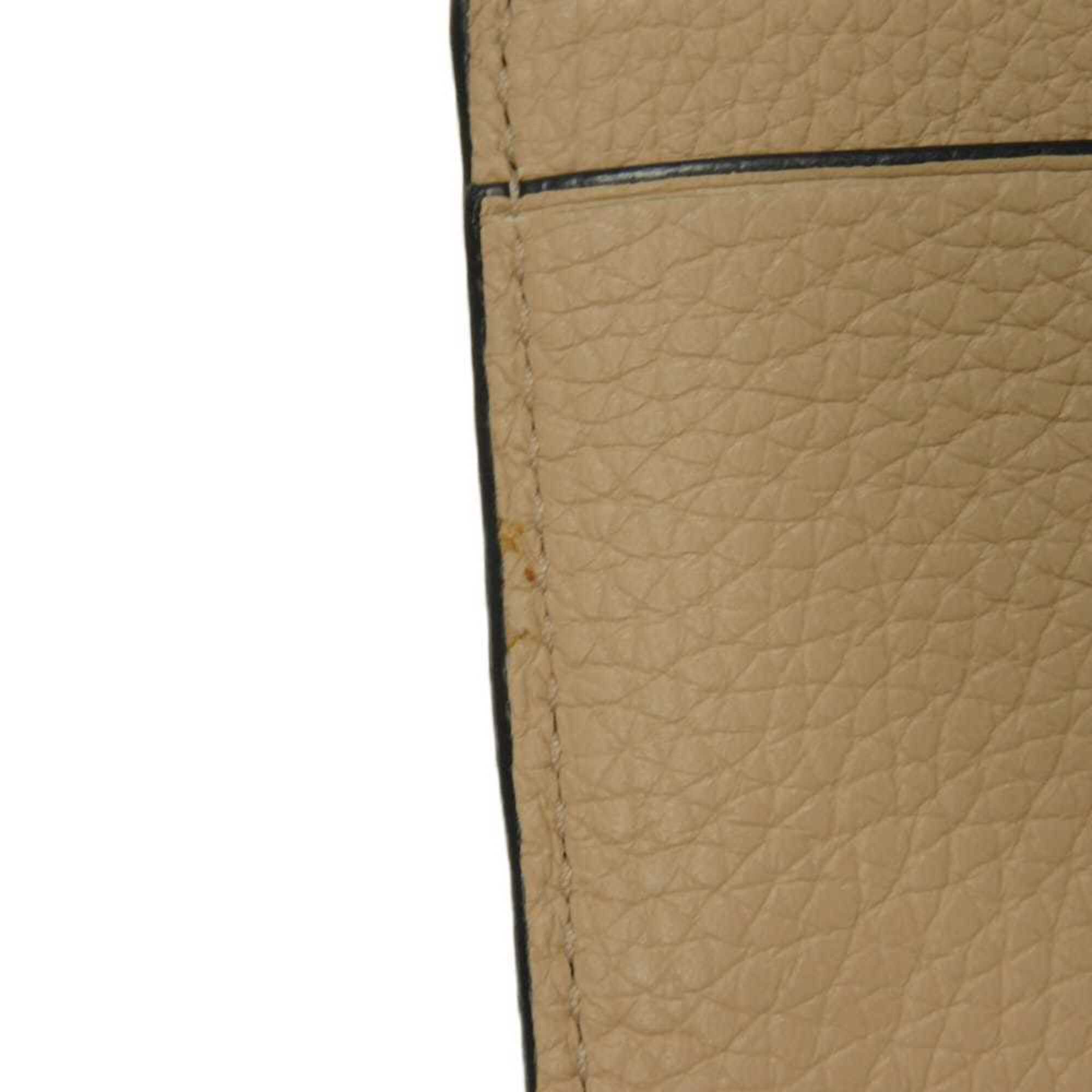 Loewe Nude Beige Leather Coin Purse/Coin Case (Pre-Owned)