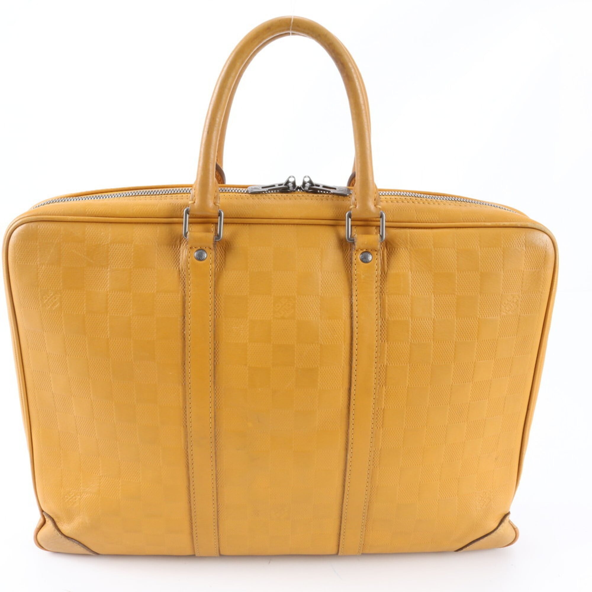 Louis Vuitton Solar Leather Briefcase Handbag (Pre-Owned)