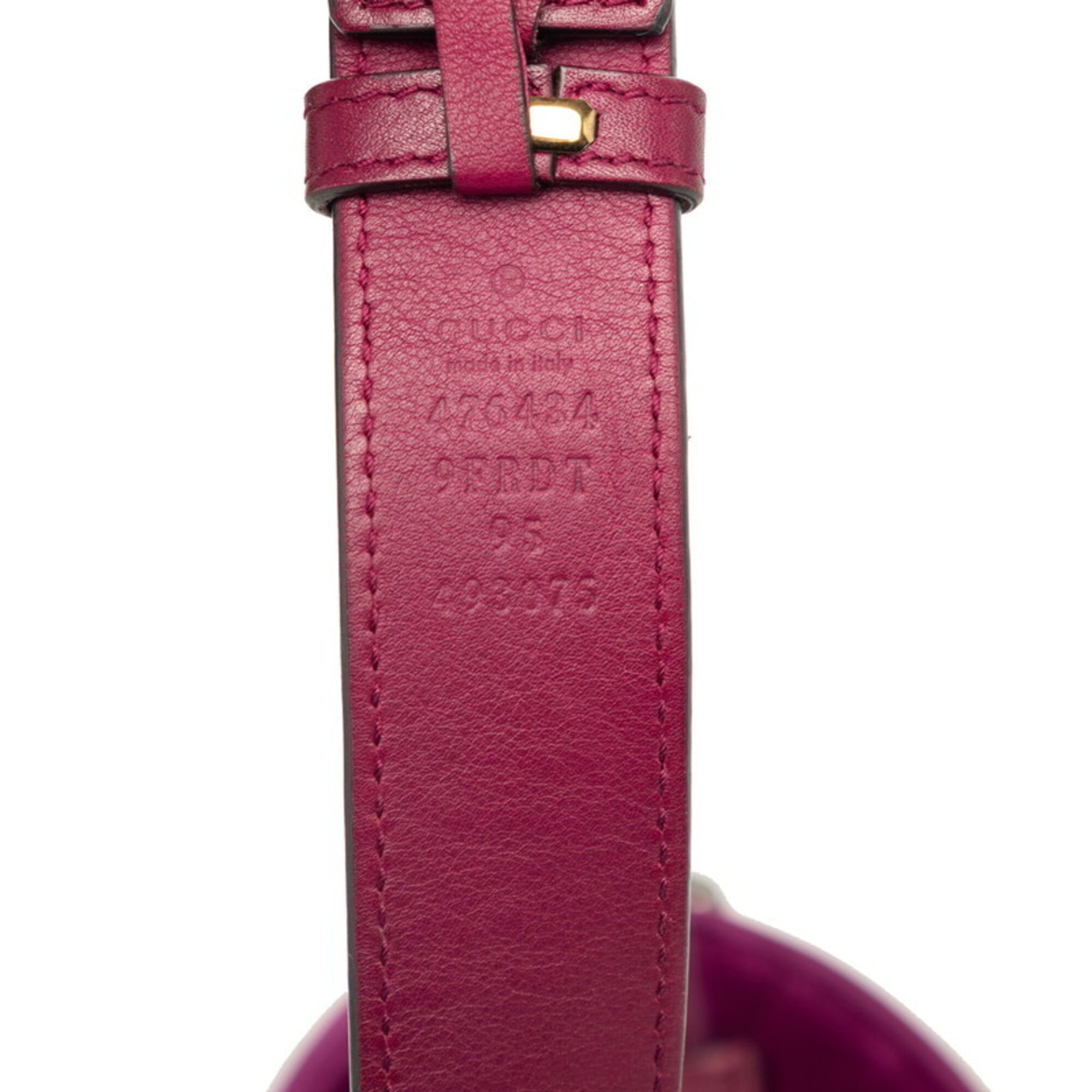 Gucci Gg Marmont Purple Velvet Leather Shoulder Bag Sling Bag (Pre-Owned)