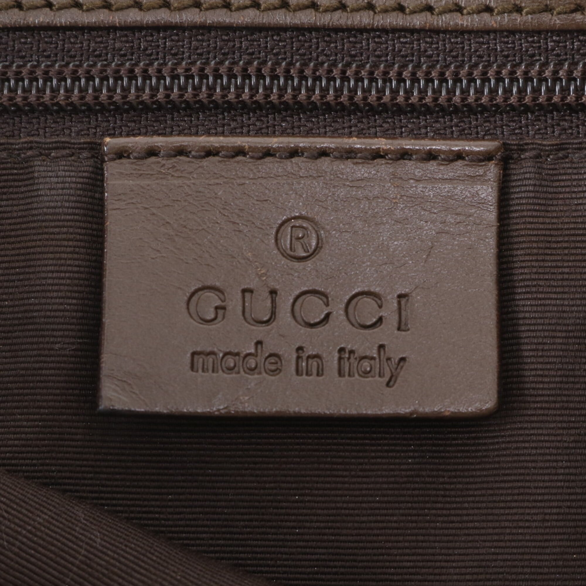 Gucci Gg Canvas Beige Gg Canvas Leather Shoulder Bag Tote Bag (Pre-Owned)
