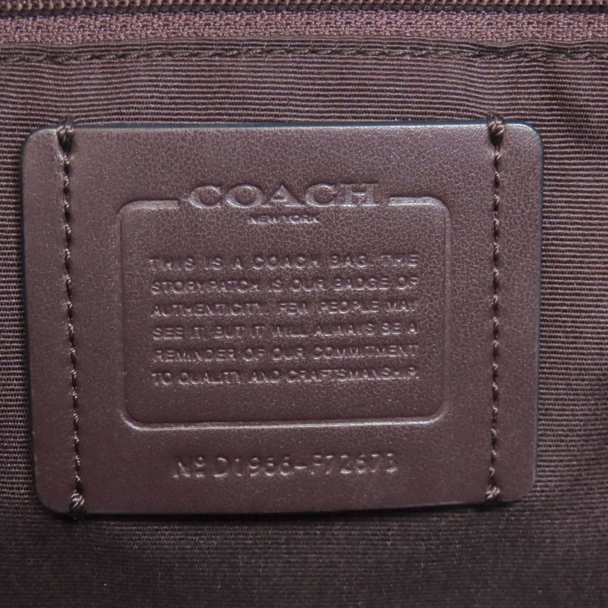 Coach Black Leather Tote Bag (Pre-Owned)