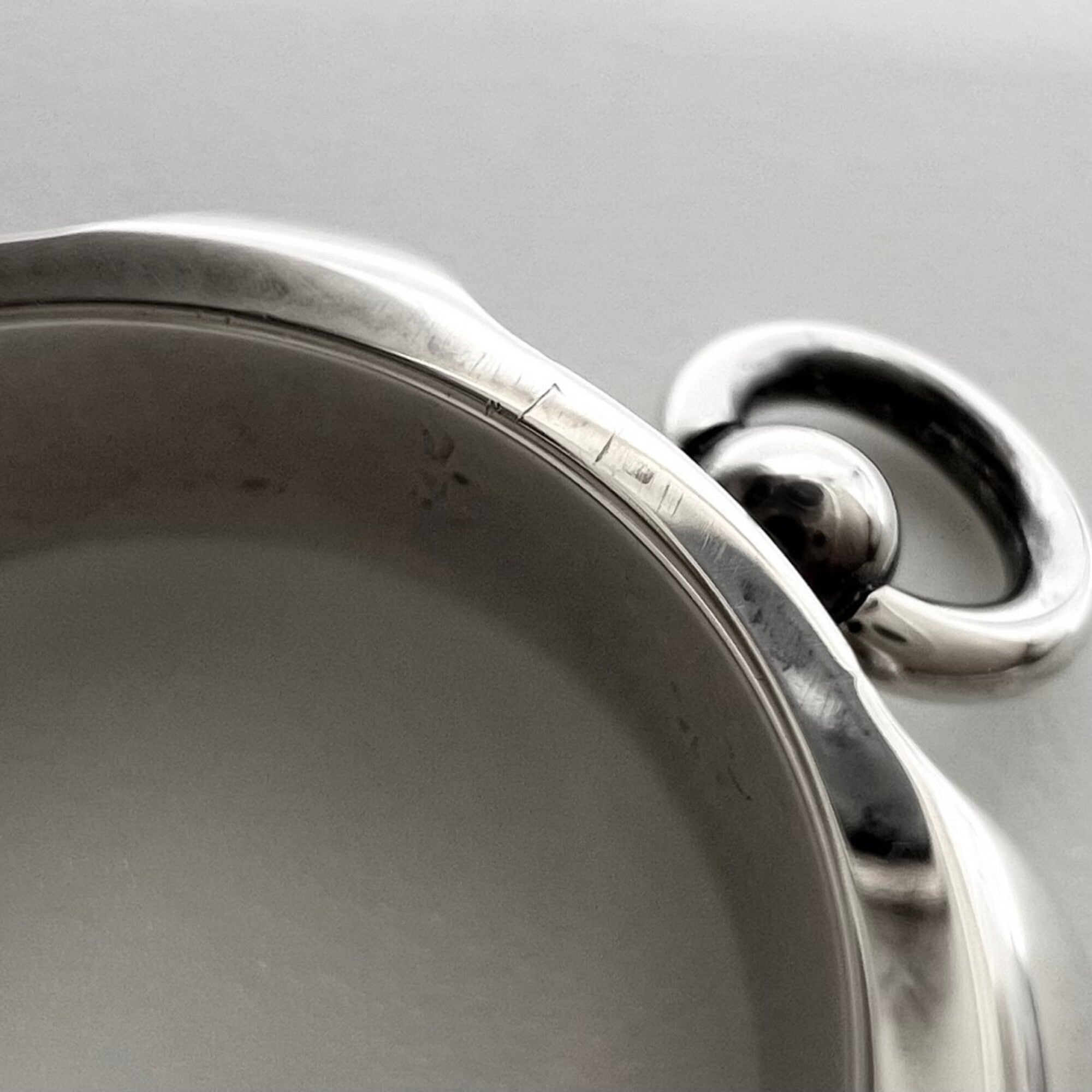 Hermes Silver Silver 925 Band Ring (Pre-Owned)