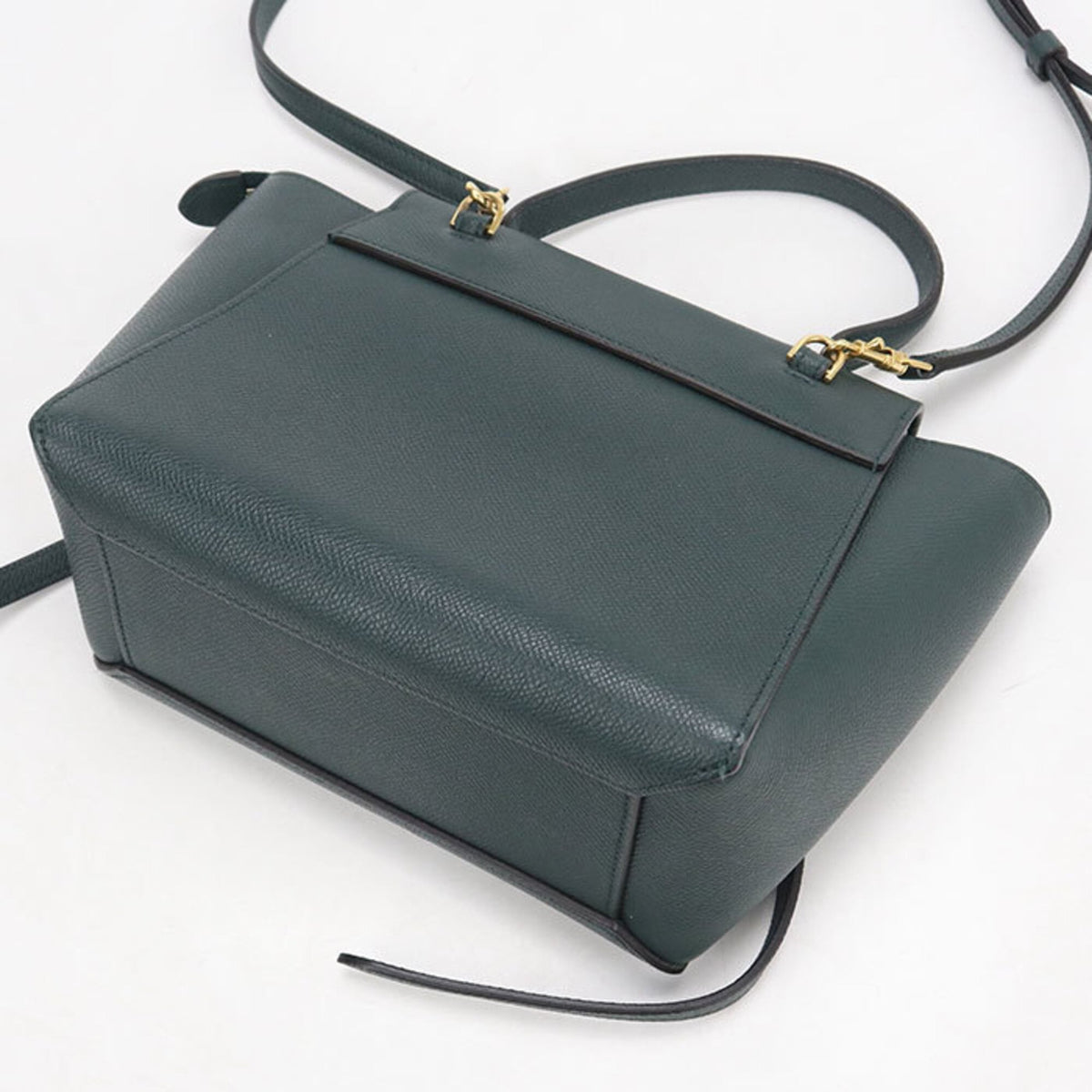 Celine Green Leather Handbag (Pre-Owned)