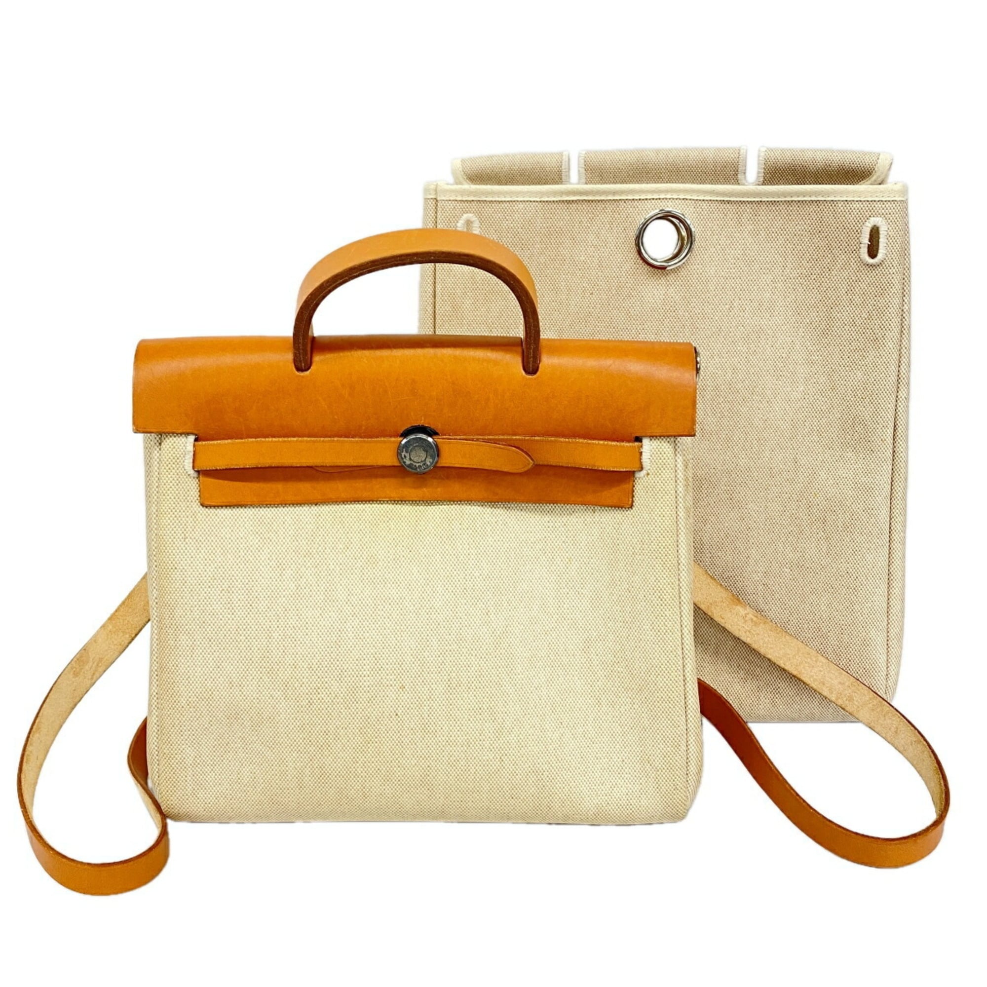 Hermes Natural Toile H Backpack (Pre-Owned)