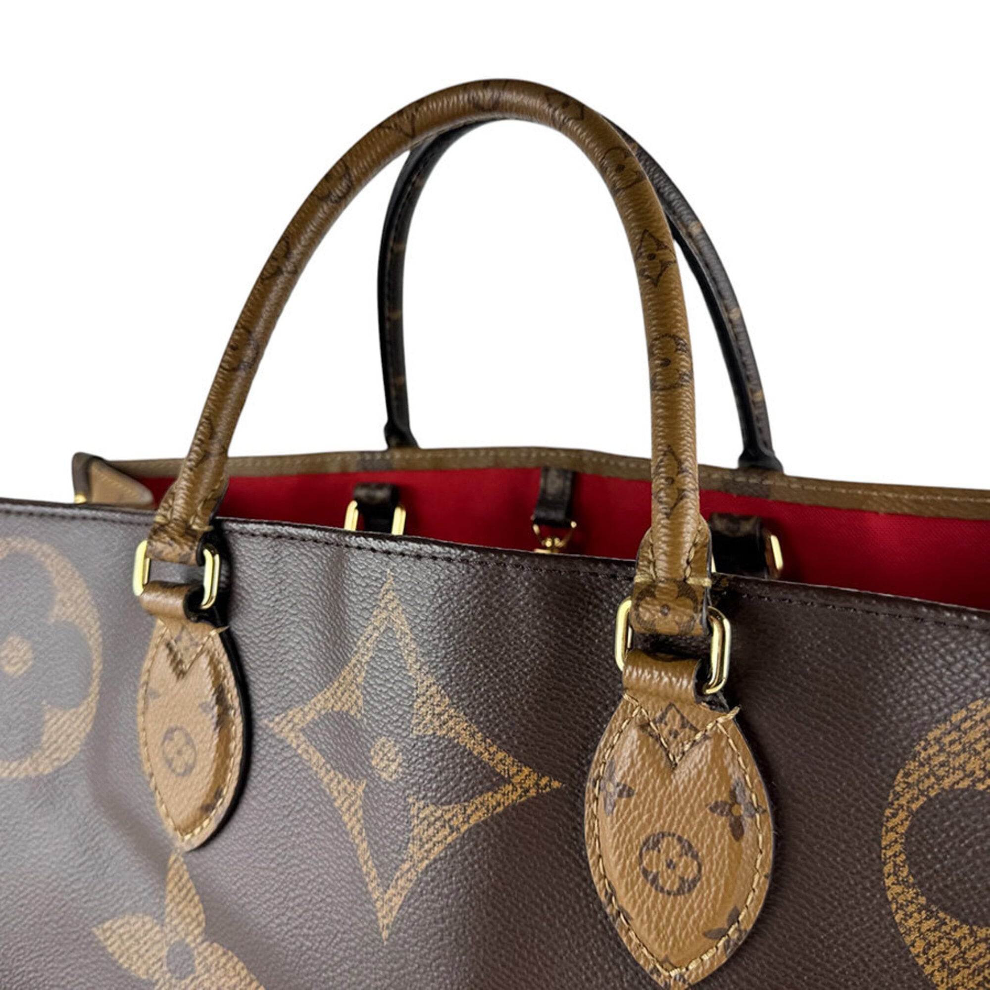 Louis Vuitton Brown Monogram Reverse Monogram Reverse Handbag (Pre-Owned)