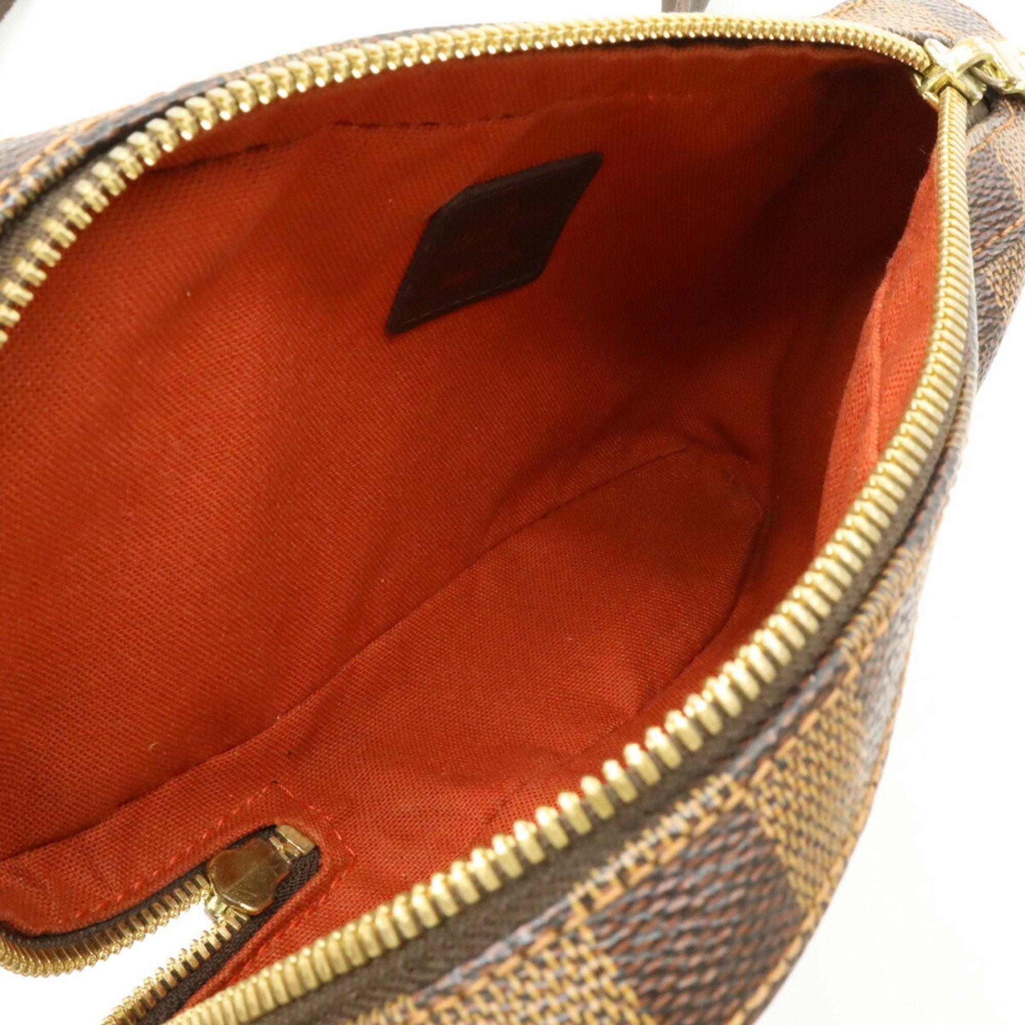 Louis Vuitton Brown Pvc Pouch Shoulder Bag Sling Bag (Pre-Owned)