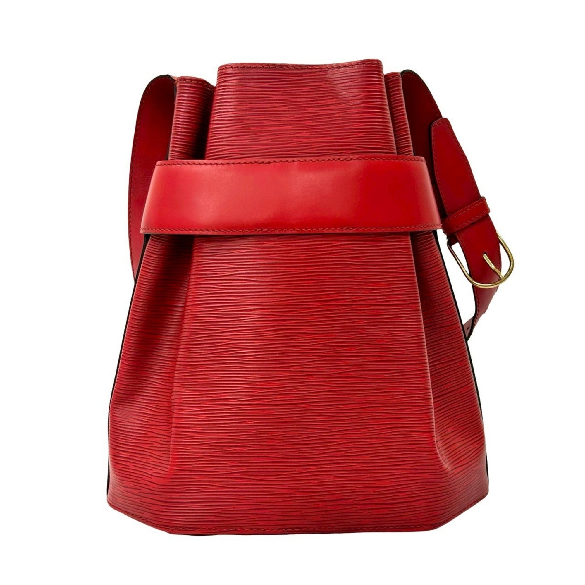 Louis Vuitton Red Color Epi Leather Shoulder Bag Tote Bag (Pre-Owned)