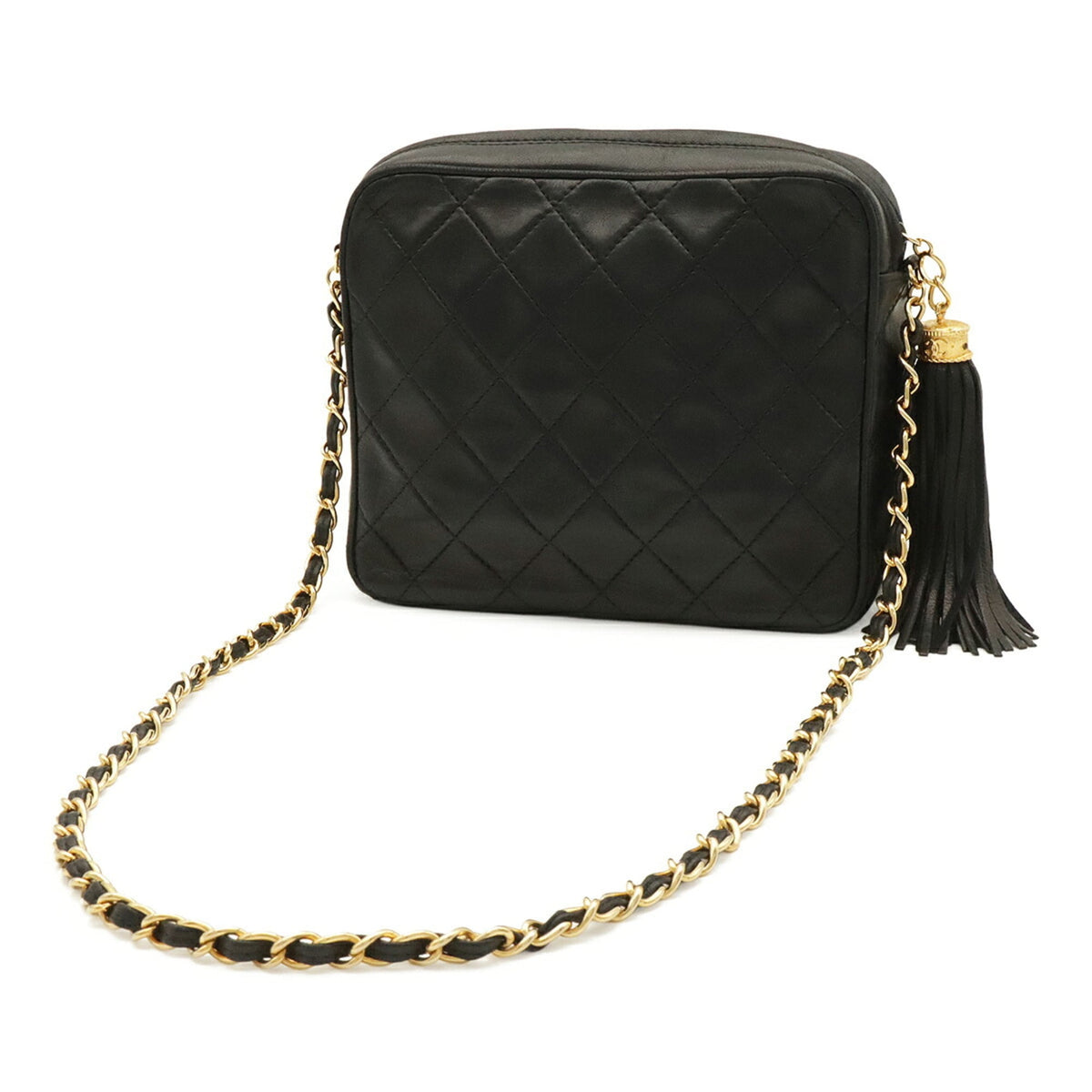 Chanel Black Leather Shoulder Bag (Pre-Owned)