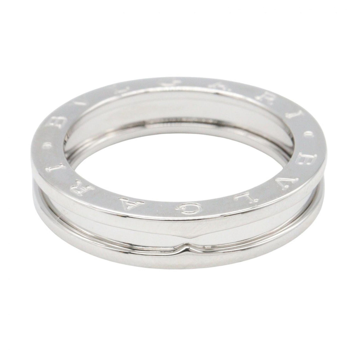 Bvlgari Silver White Gold (18K) Band Ring (Pre-Owned)