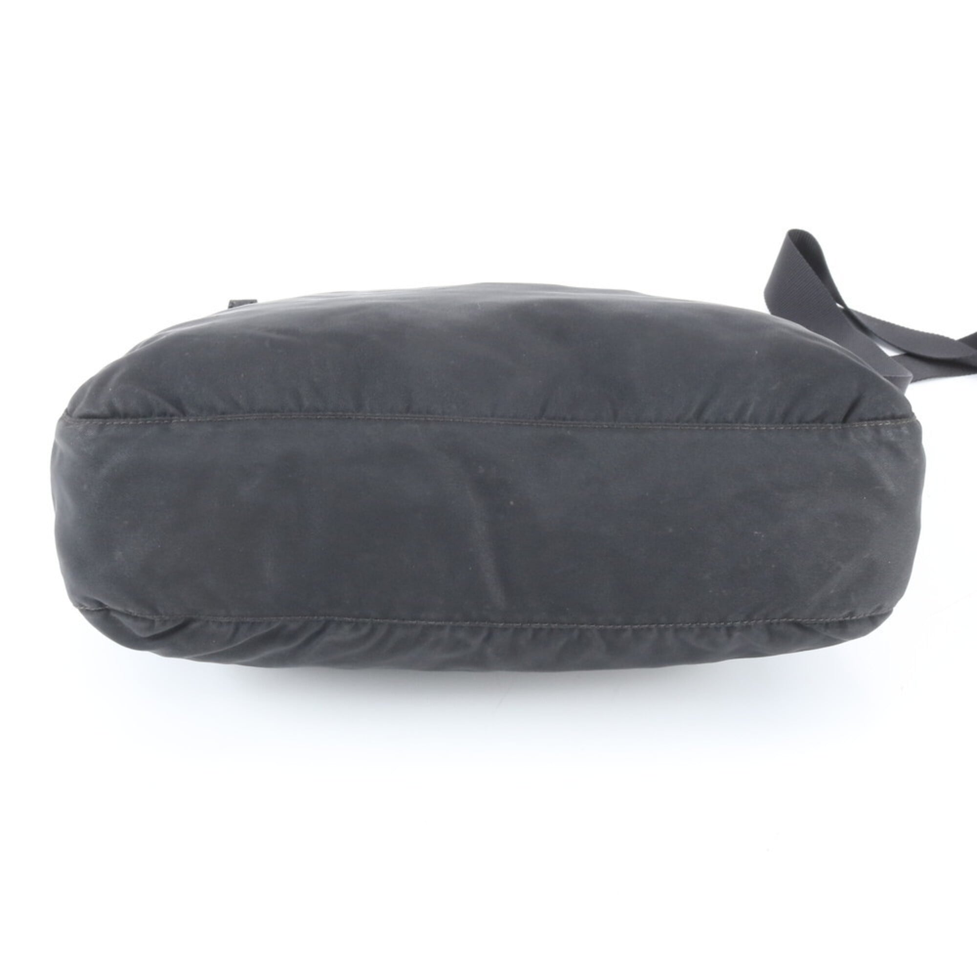 Prada Black Nylon Leather Shoulder Bag (Pre-Owned)