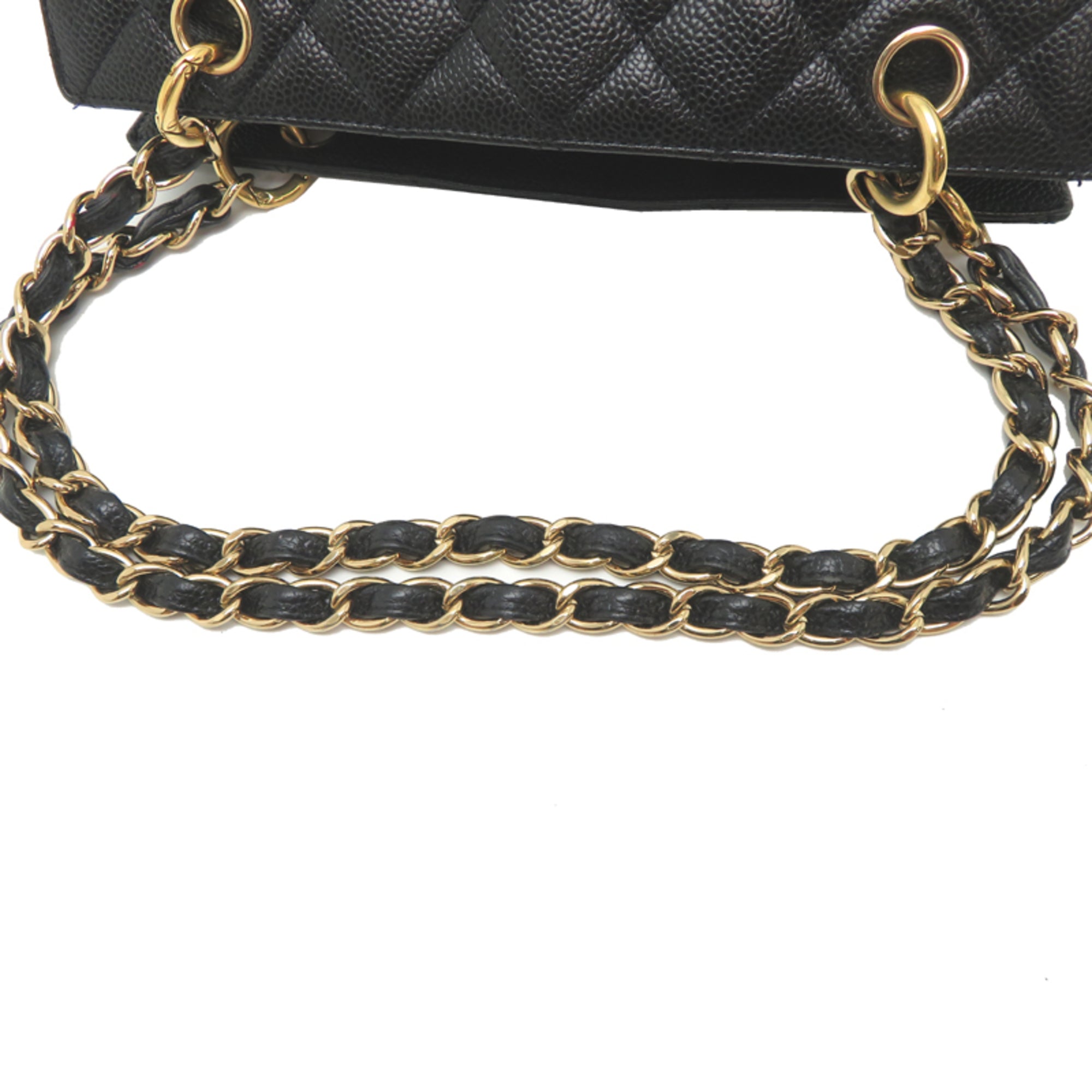 Chanel Black Grained Calfskin Tote Bag (Pre-Owned)