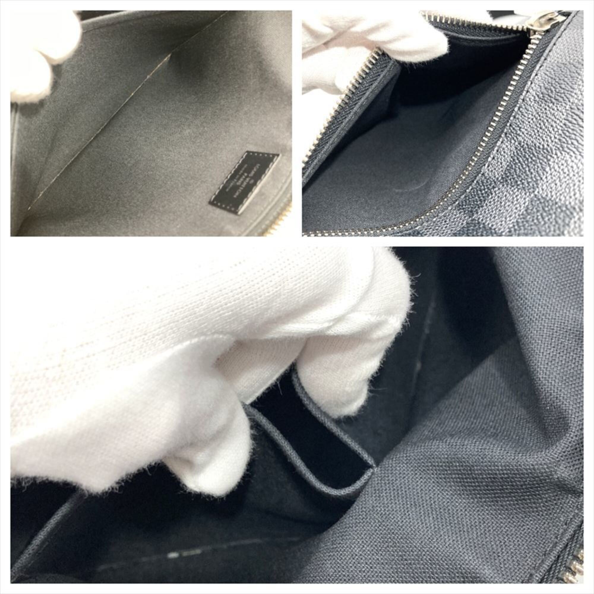 Louis Vuitton Black Damier Graphite Shoulder Bag (Pre-Owned)