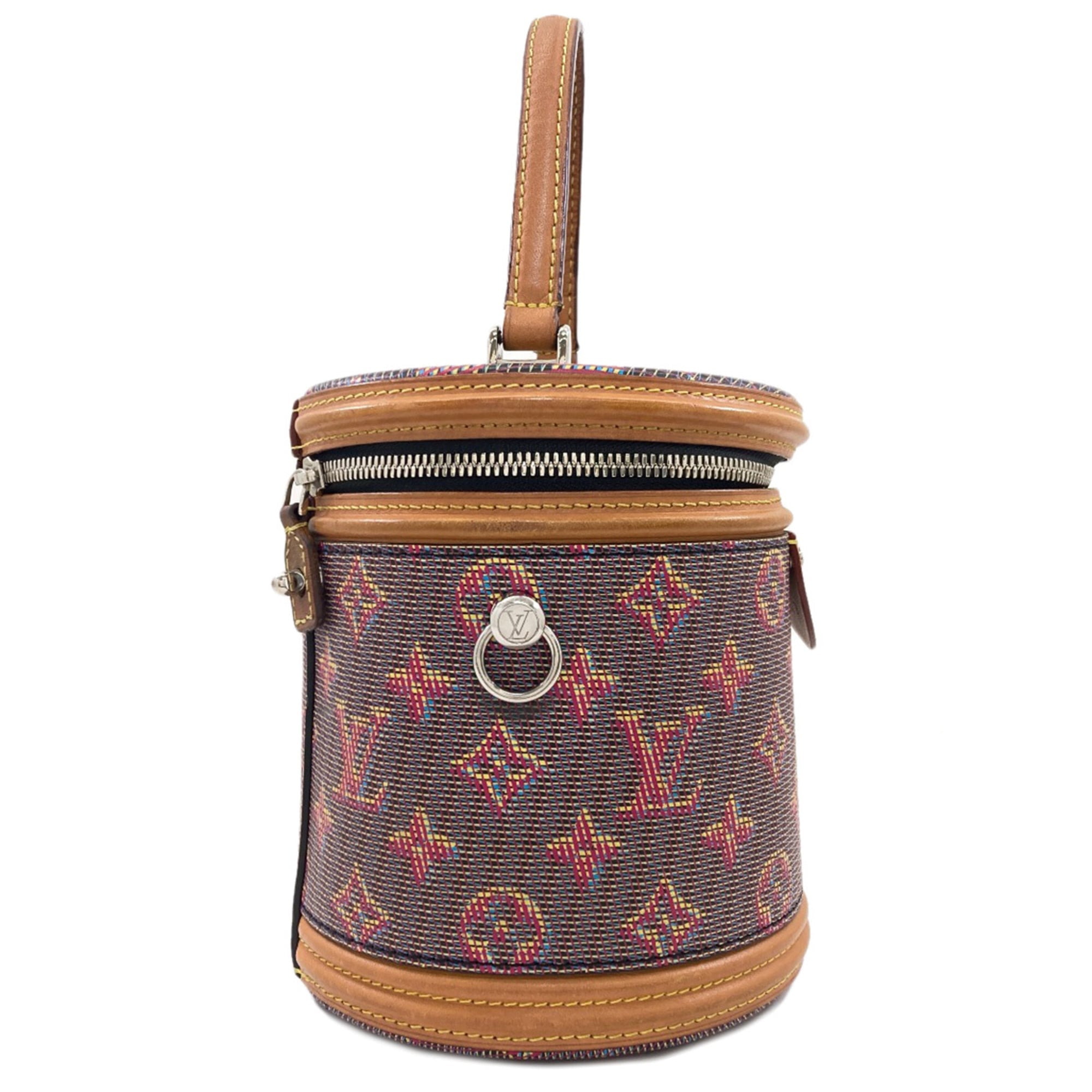 Louis Vuitton Brown Red Color Handbag (Pre-Owned)