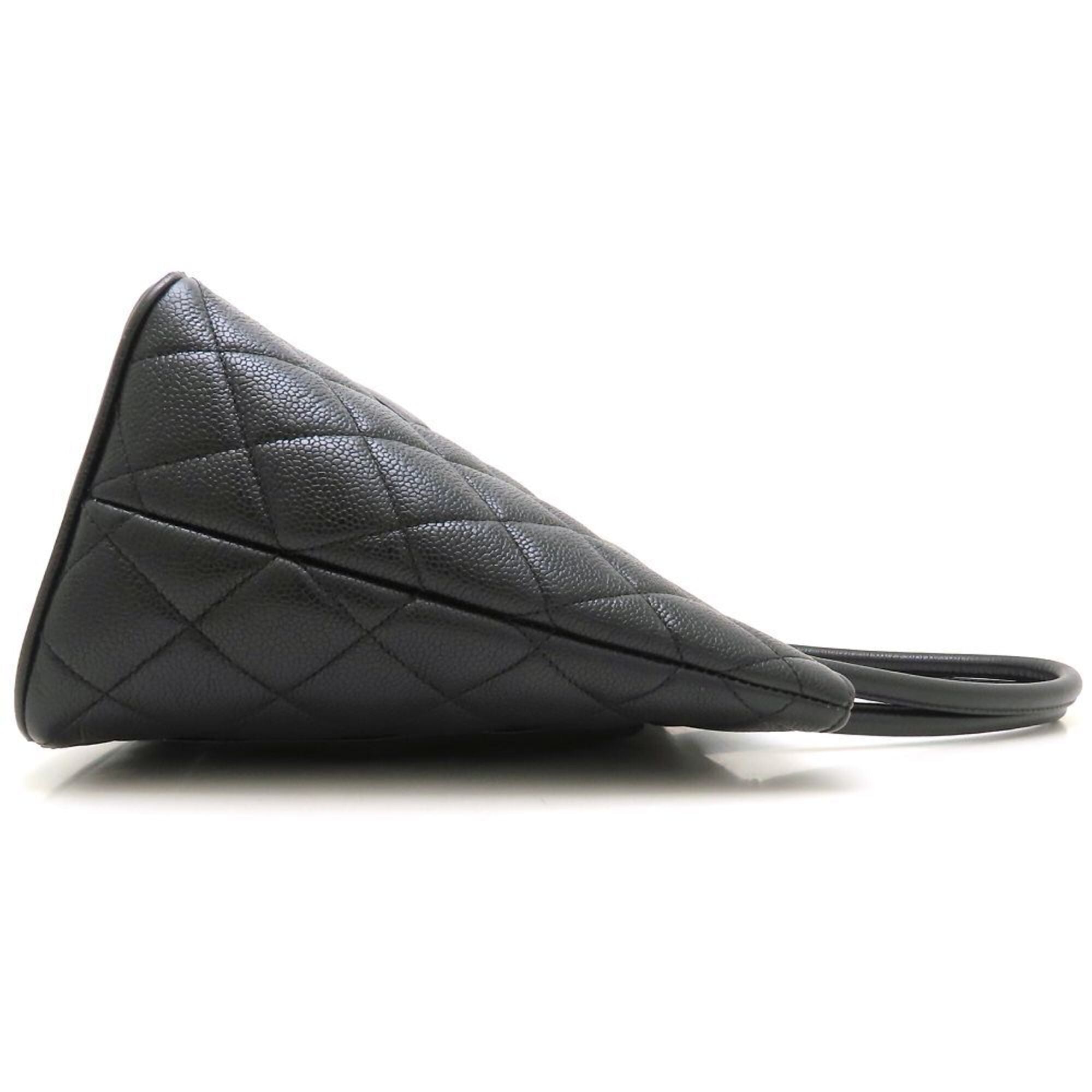 Chanel Black Grained Calfskin Tote Bag (Pre-Owned)