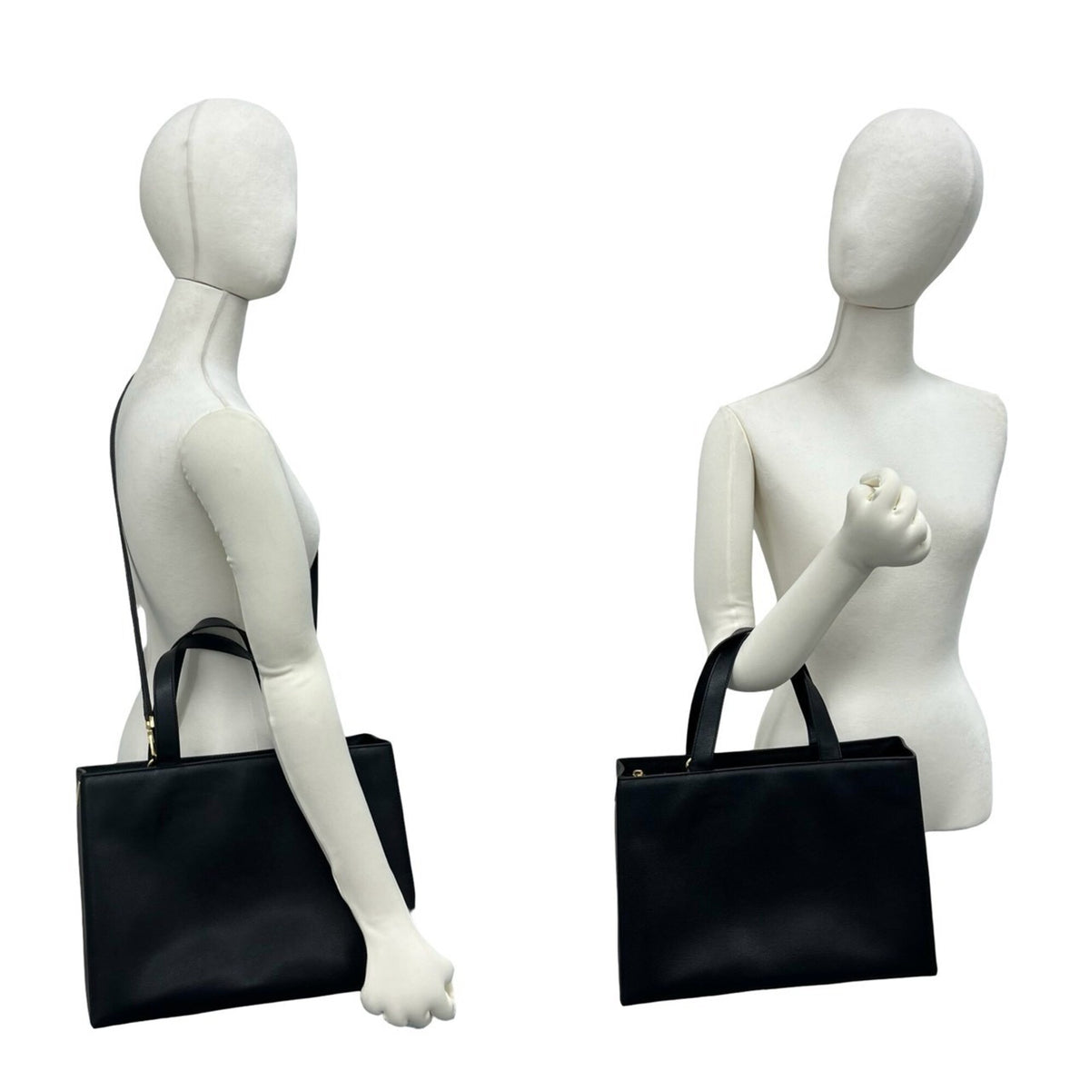 Celine Black Leather Handbag Shoulder Bag Tote Bag (Pre-Owned)