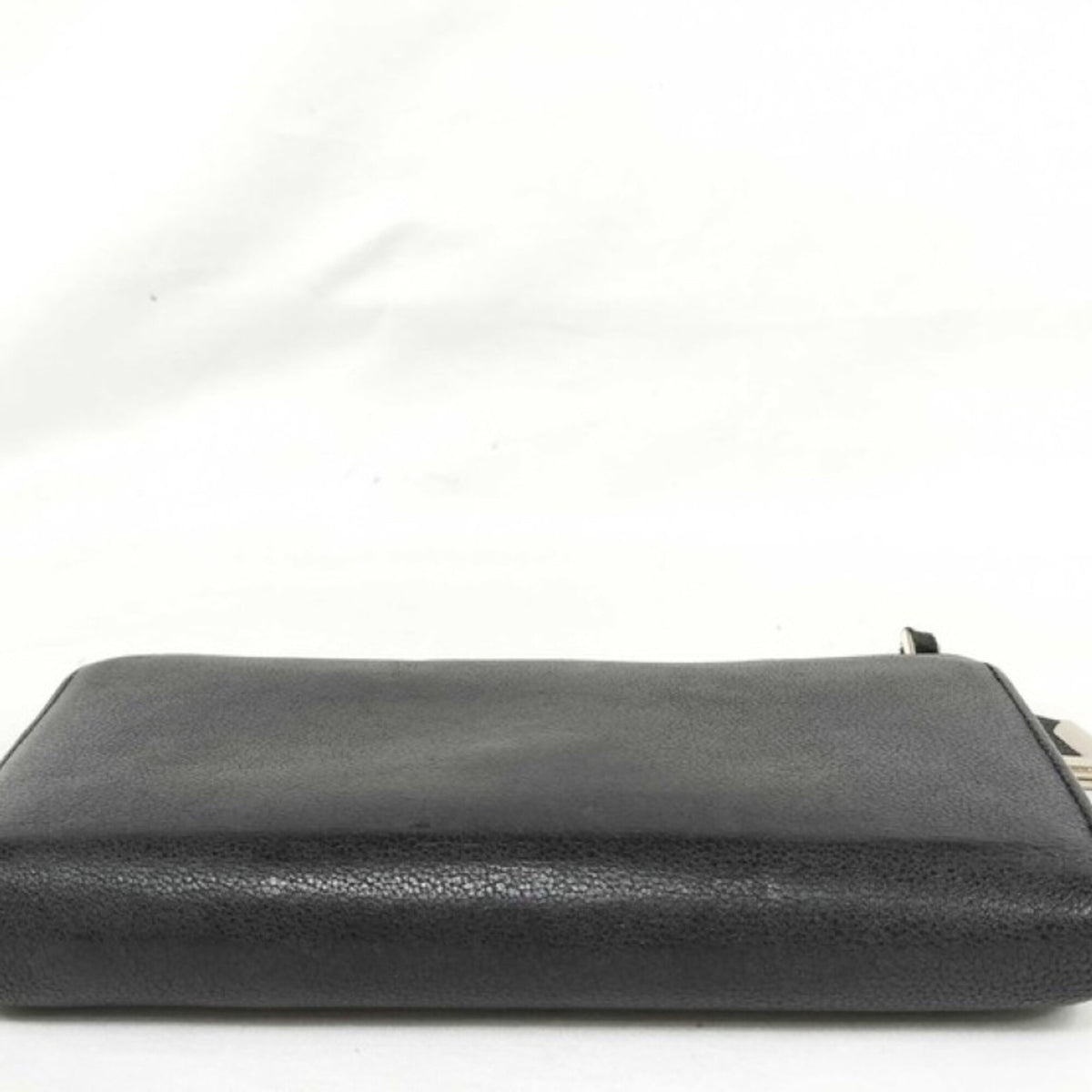 Louis Vuitton Black Leather Long Wallet (Bi-Fold) (Pre-Owned)