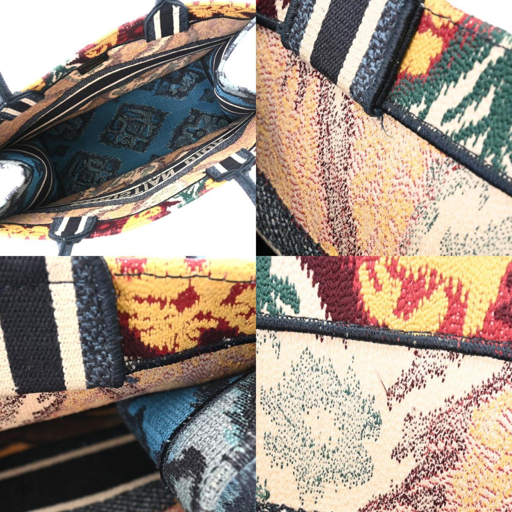 Christian Dior Multi-Color Jacquard Tote Bag (Pre-Owned)