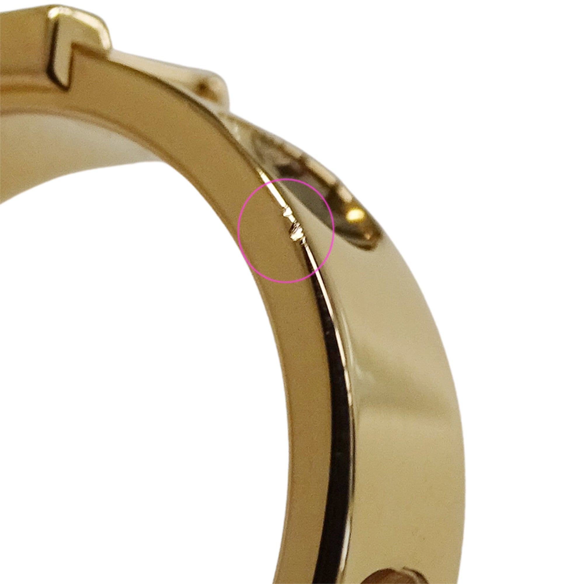 Louis Vuitton Pink Gold Pink Gold (18K) Band Ring (Pre-Owned)