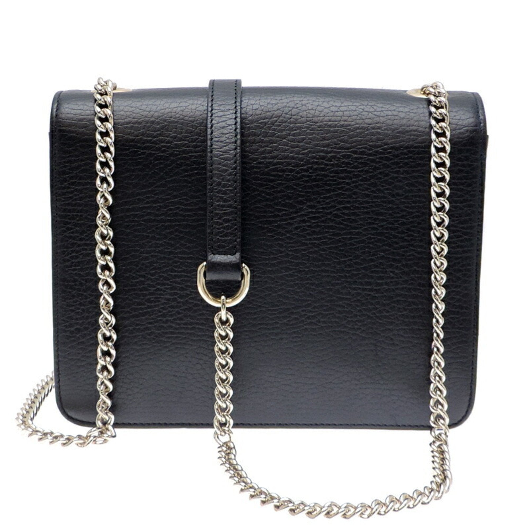 Gucci Black Leather Shoulder Bag (Pre-Owned)