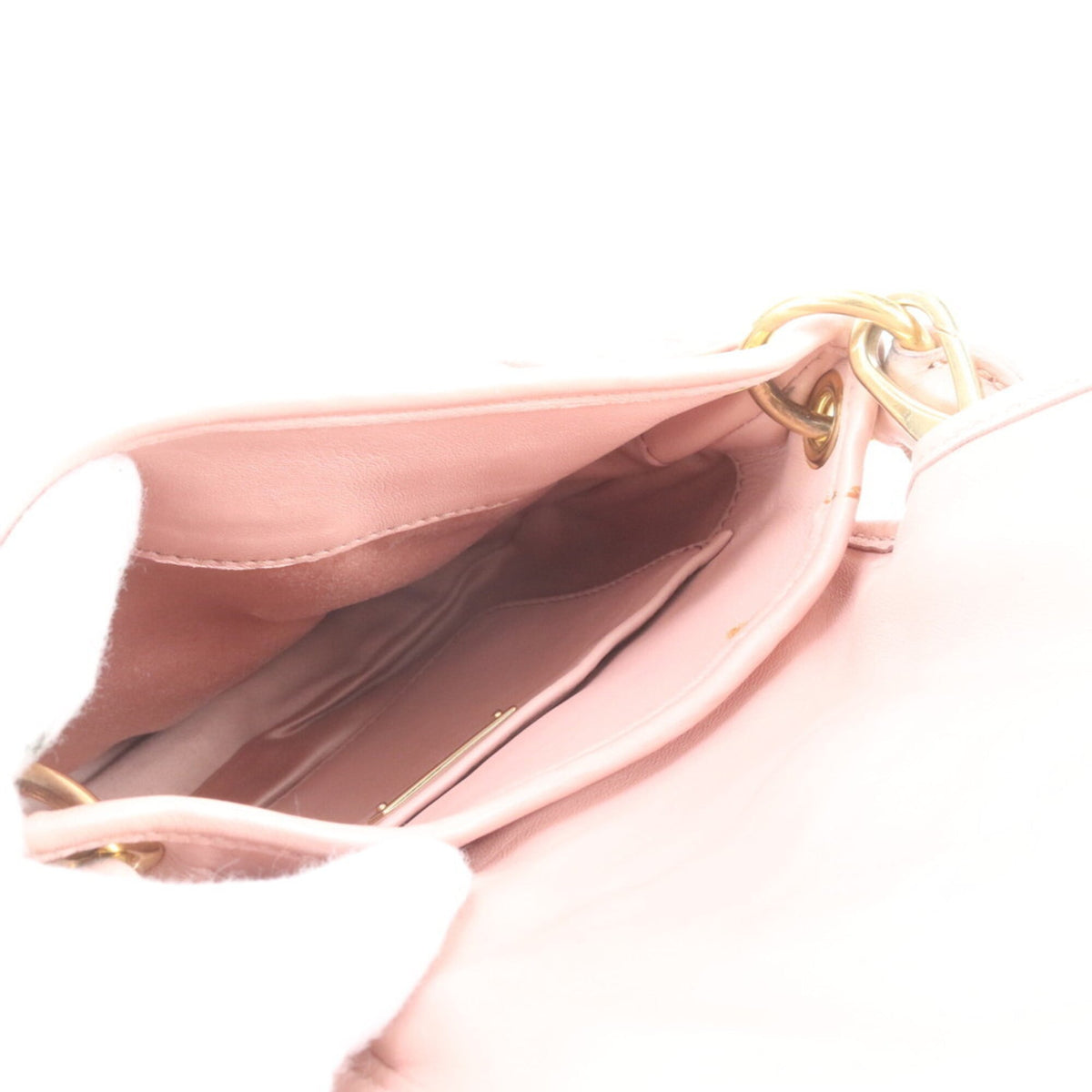 Miu Miu Pink Leather Handbag Shoulder Bag Tote Bag (Pre-Owned)