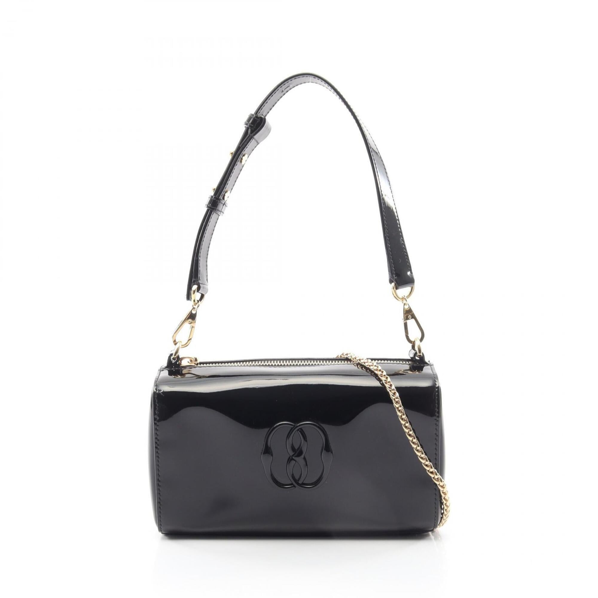 Bally Black Patent Leather Handbag Shoulder Bag (Pre-Owned)