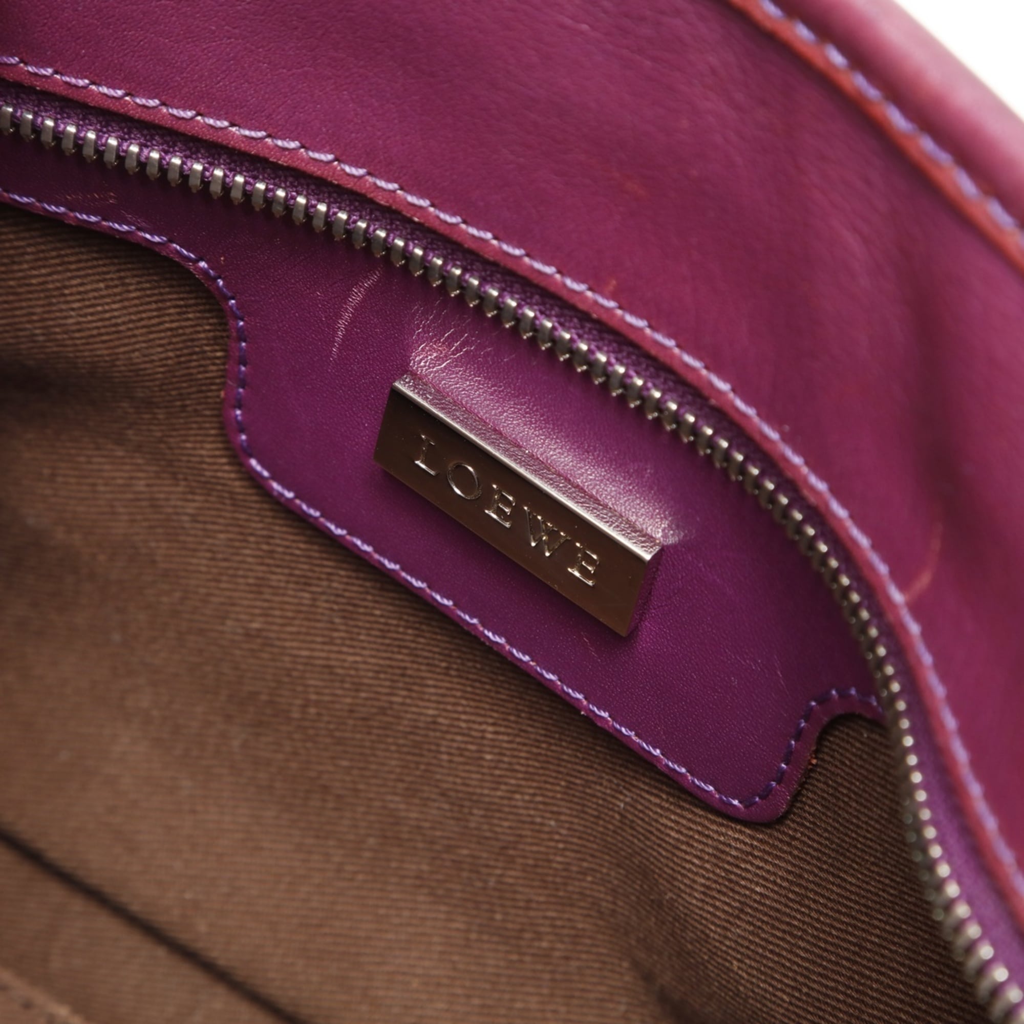Loewe Amazona Purple Handbag (Pre-Owned)