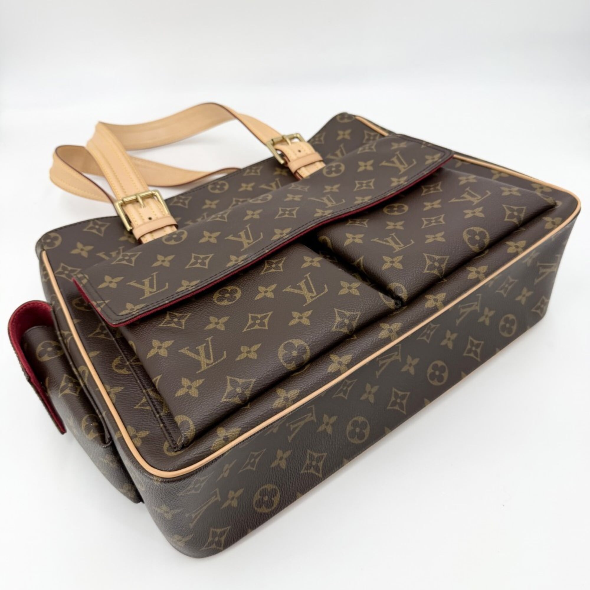 Louis Vuitton Brown Monogram Canvas Handbag Tote Bag (Pre-Owned)
