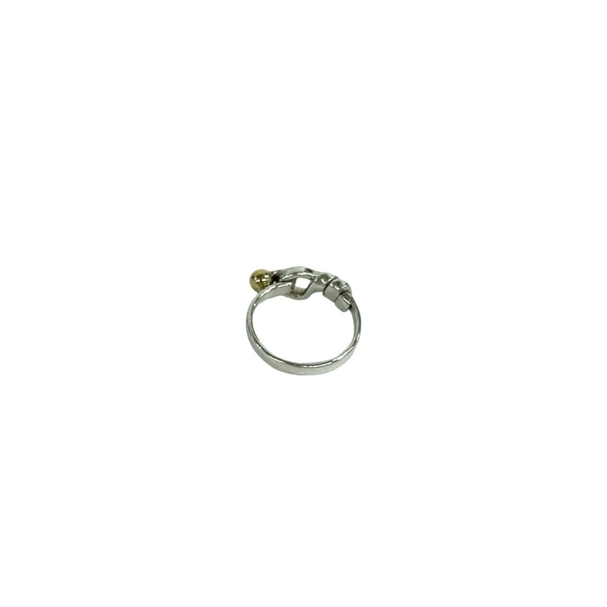Tiffany Gold Silver Yellow Gold (18K) Silver 925 Band Ring (Pre-Owned)